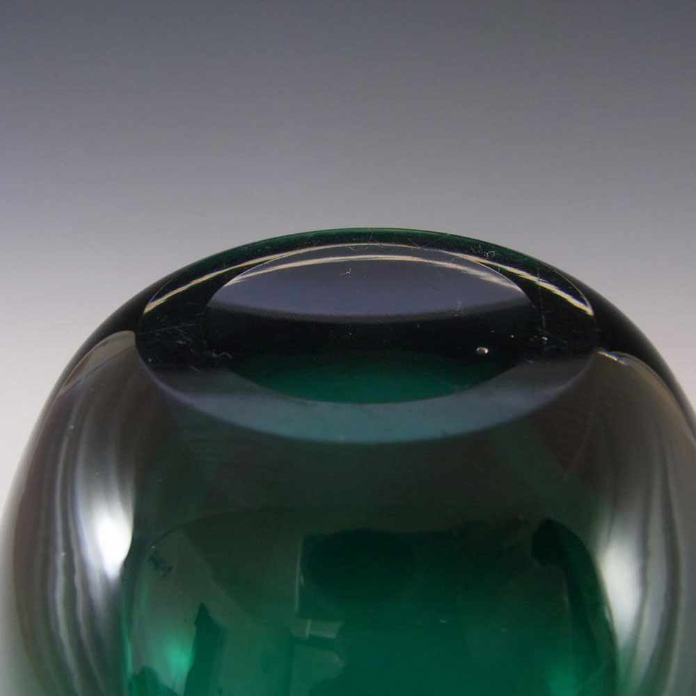 Whitefriars #9518 Baxter Green Glass Ovoid Vase - Click Image to Close