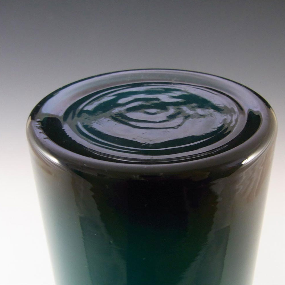 (image for) Scandinavian Style Turquoise Hooped Cased Glass Vase - Click Image to Close