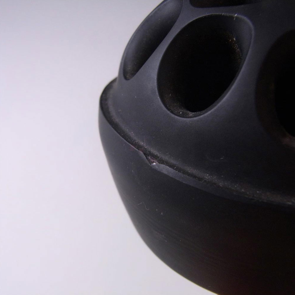 (image for) Davidson Art Deco 1930's Jet Black Glass Bowl Set #1910M - Click Image to Close