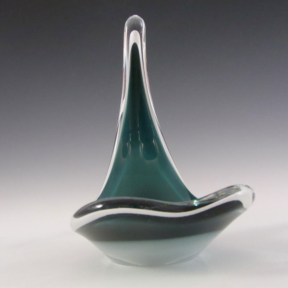 (image for) SIGNED Flygsfors Coquille Glass Bowl by Paul Kedelv '57 #2 - Click Image to Close