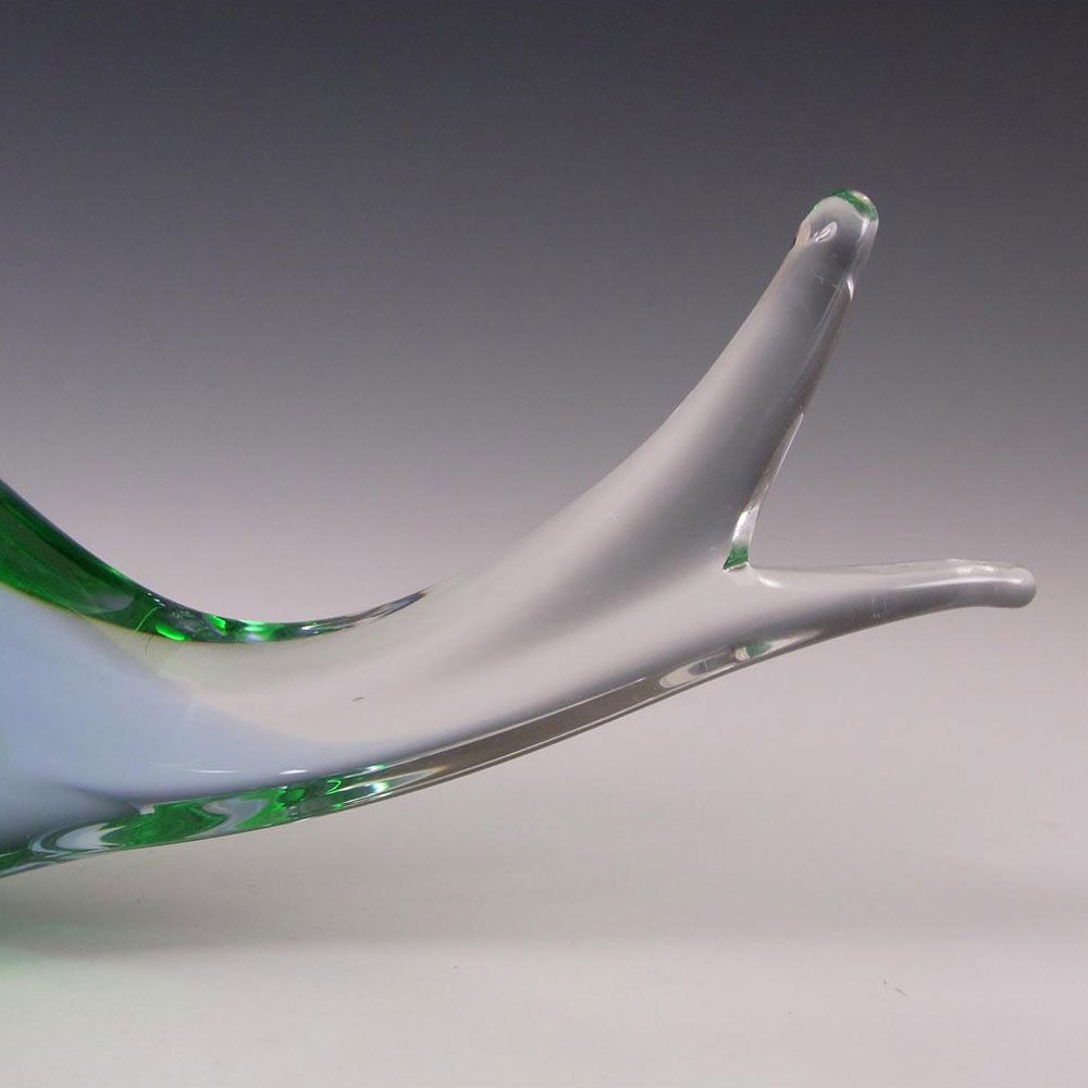 (image for) SIGNED FM Konstglas/Ronneby Neodymium Glass Whale #B878 - Click Image to Close