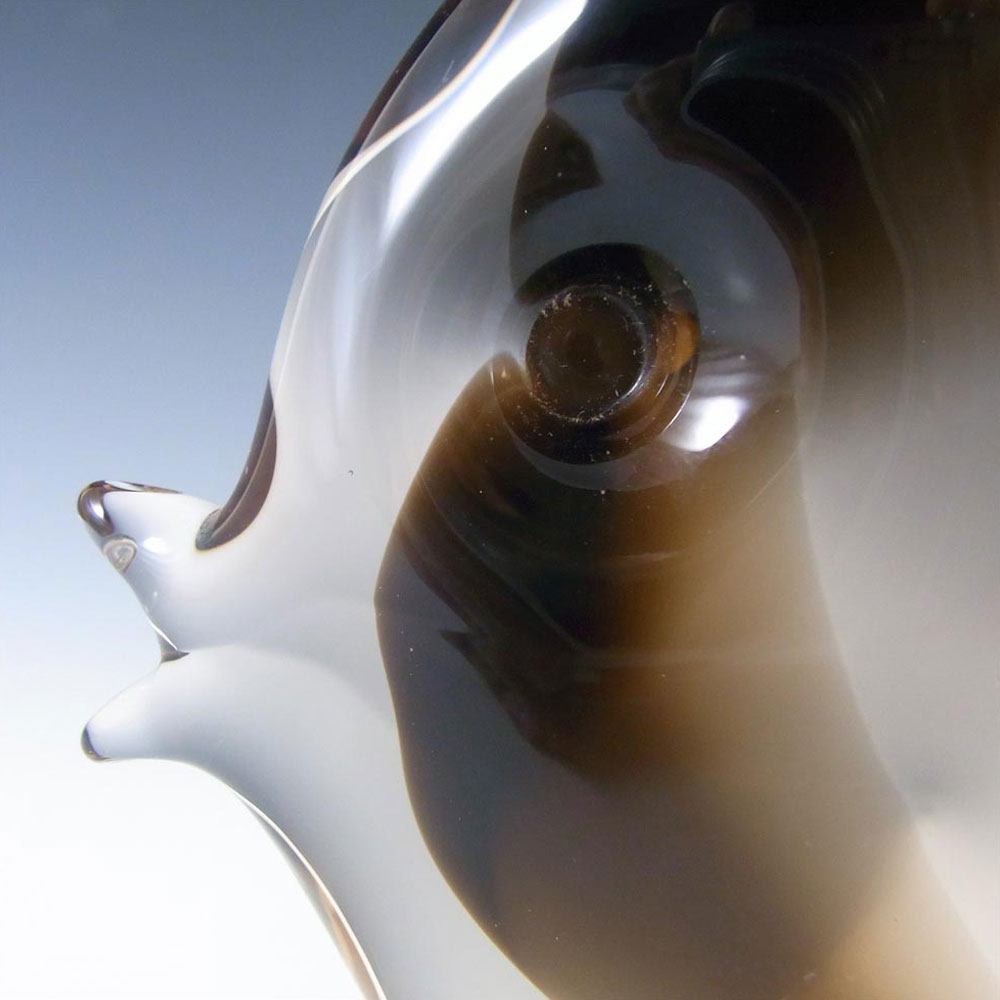 (image for) V. Nason & Co Murano Amber Glass Fish Sculpture - Label - Click Image to Close