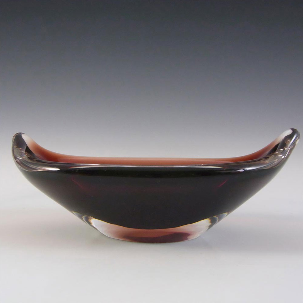 (image for) Orrefors Sven Palmqvist Brown Glass Bowl - Signed PU 3092/12 - Click Image to Close