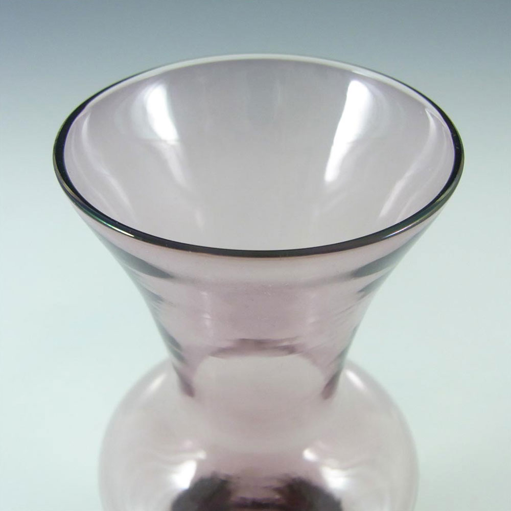 (image for) Sea Glasbruk 1970s Swedish Purple Glass Vase - Labelled #2 - Click Image to Close