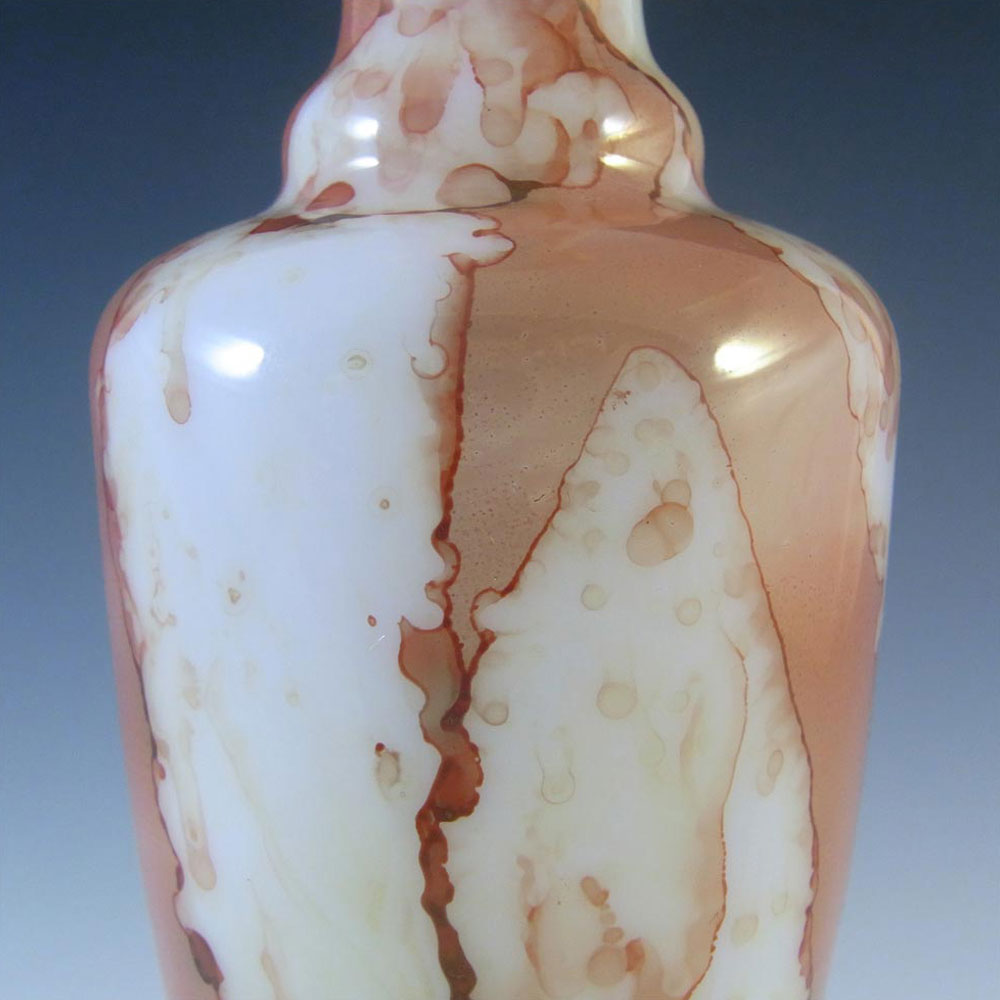 Stelvia Italian Empoli 'Fatto A Mano' Glass Vase - Label - Click Image to Close
