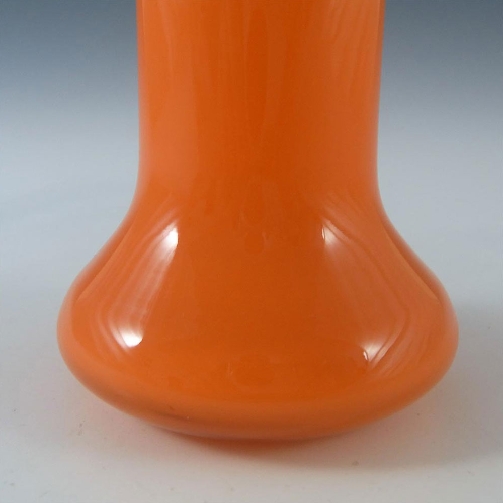 Czech 1930's/40's Orange & Black Glass Tango Vase #3 - Click Image to Close