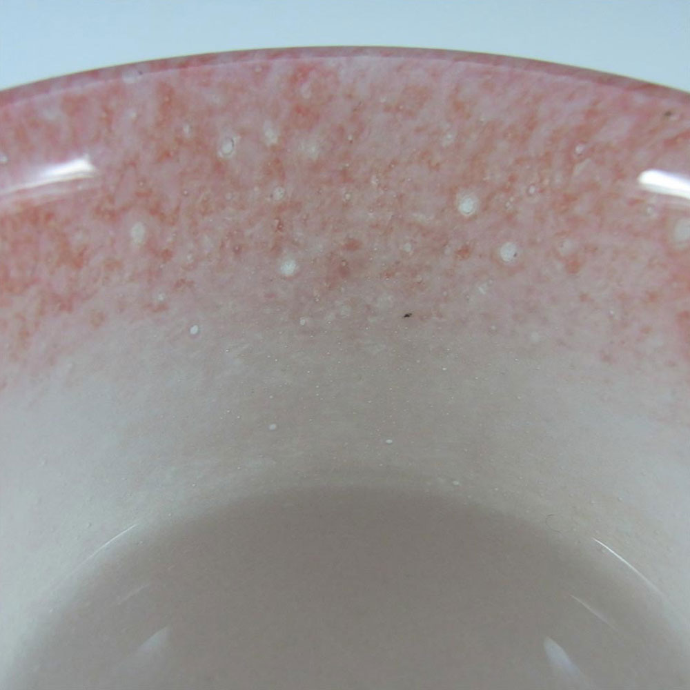 Vasart Signed Scottish Pink Mottled Glass Bowl B041 - Click Image to Close