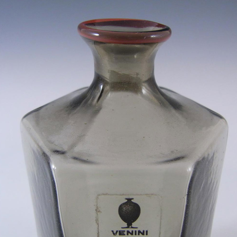 Venini Murano Smoky Glass 'Vasetti' Vase - Signed '80 - Click Image to Close