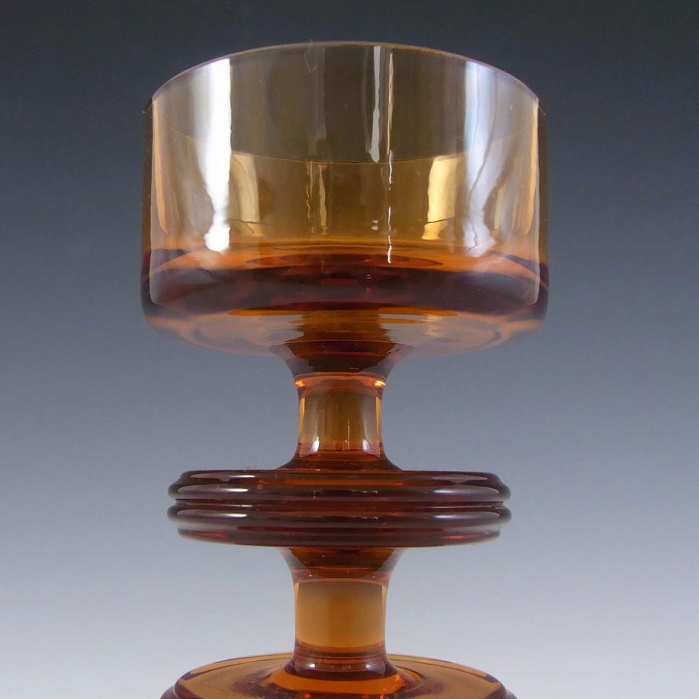 (image for) MARKED Wedgwood Topaz Glass Sheringham Candlestick RSW13/3 - Click Image to Close