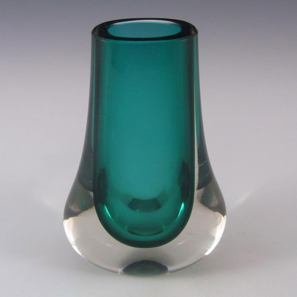 Whitefriars #9572 Green Glass Teardrop Vase - Click Image to Close