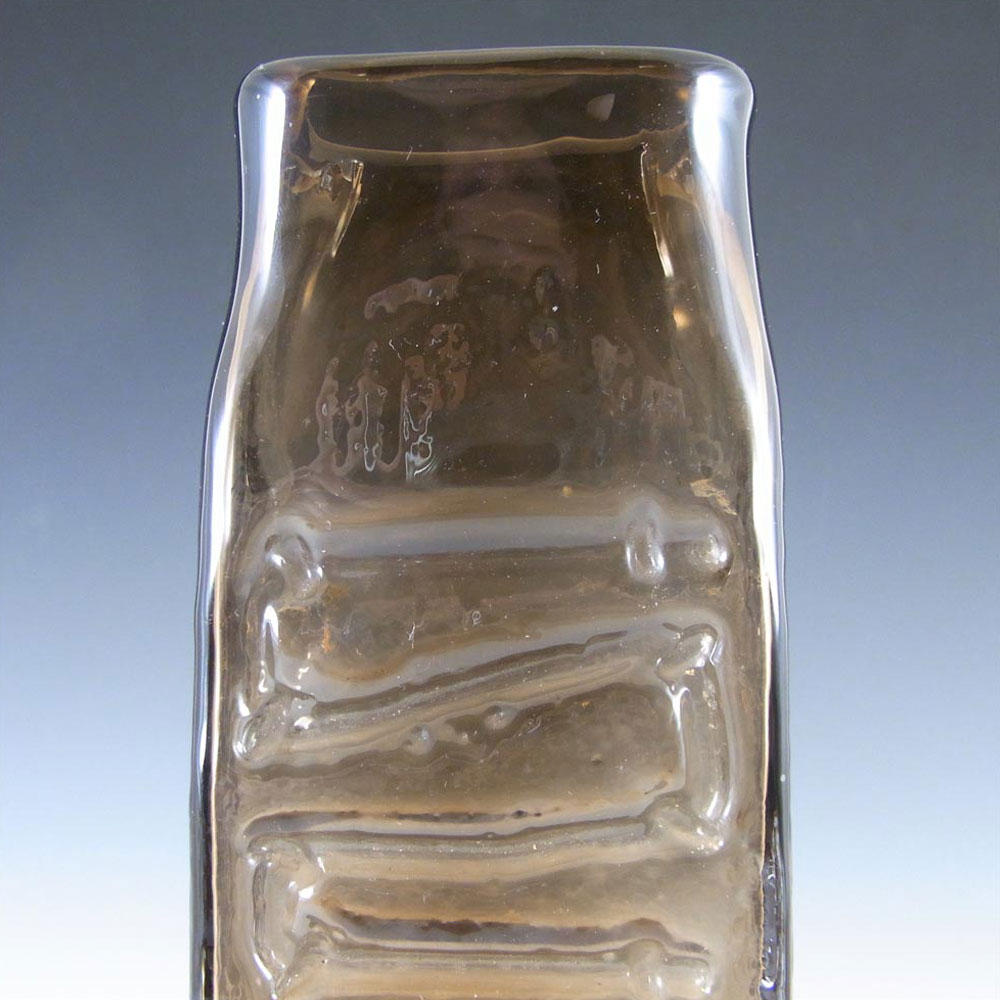 Whitefriars #9671 Baxter Cinnamon Glass Totem Pole Vase - Click Image to Close