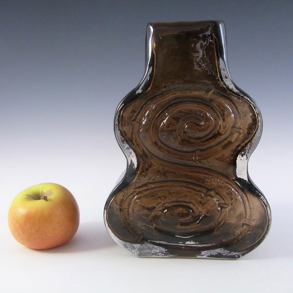 Whitefriars #9675 Baxter Cinnamon Textured Glass Cello Vase - Click Image to Close