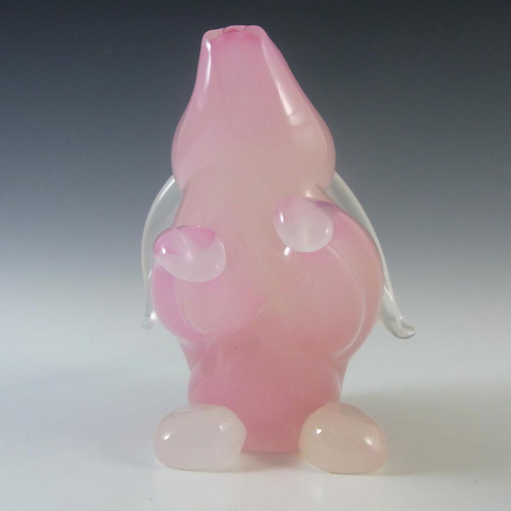 (image for) Archimede Seguso Alabastro Pink Glass Rabbit Sculpture - Click Image to Close