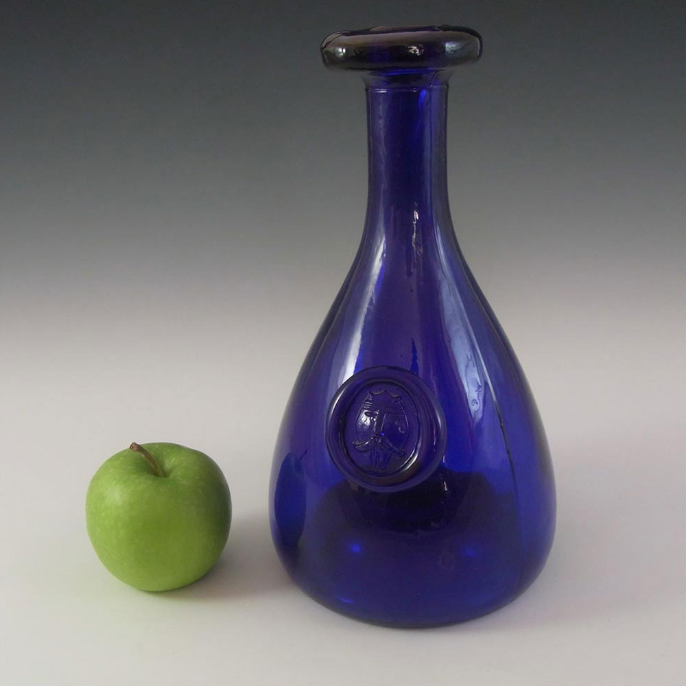 (image for) Holmegaard 'Viking' Blue Glass Carafe by Ole Winther 1955 - Click Image to Close