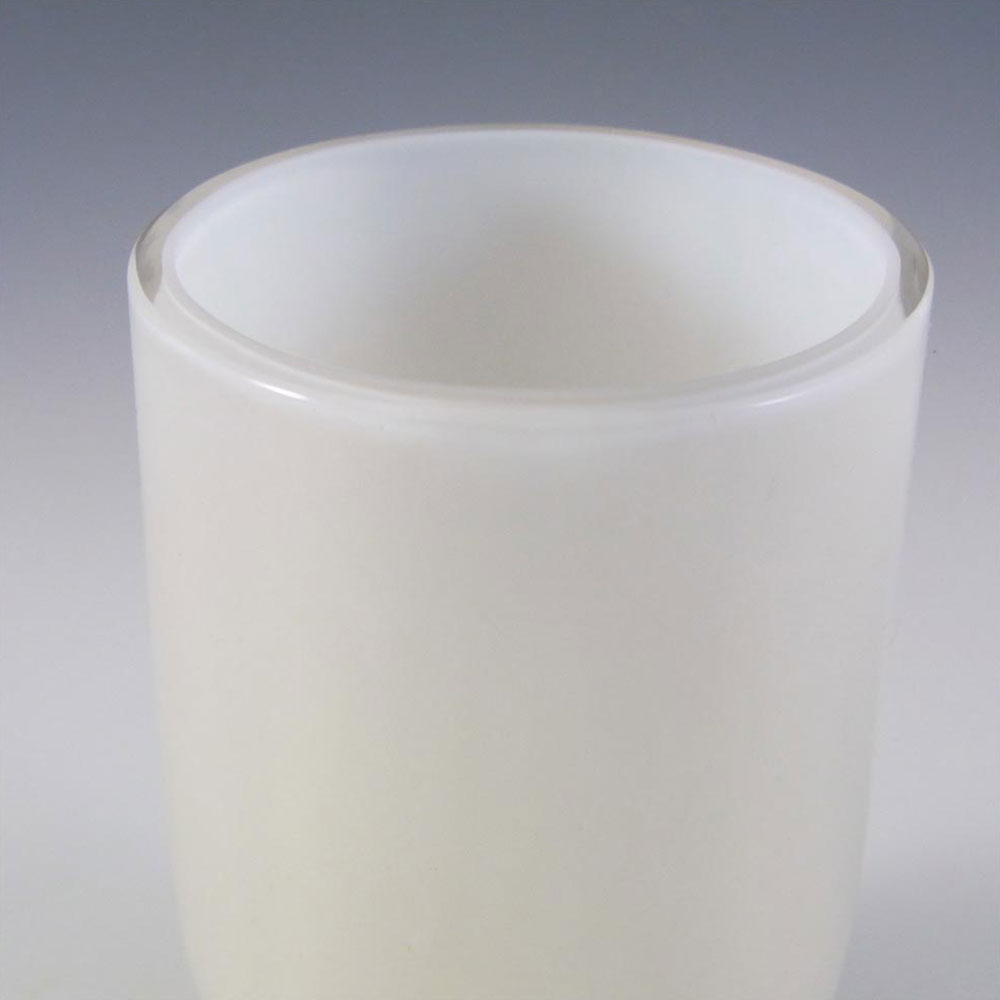(image for) Kralik Art Nouveau Iridescent Pearl & Gold Frit Glass Vase - Click Image to Close