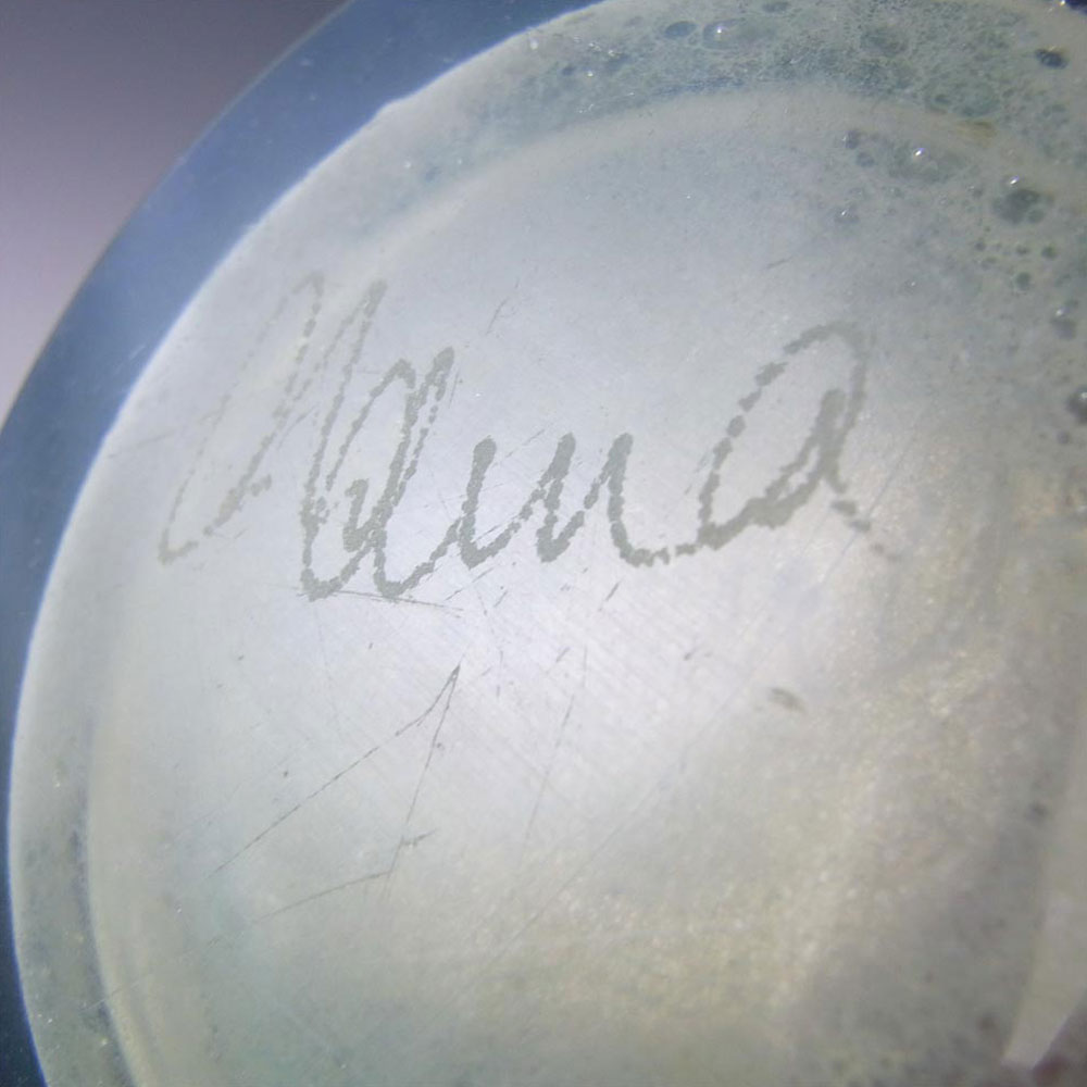 (image for) Mdina 'Strata' Maltese Glass Vase - Signed & Labelled - Click Image to Close
