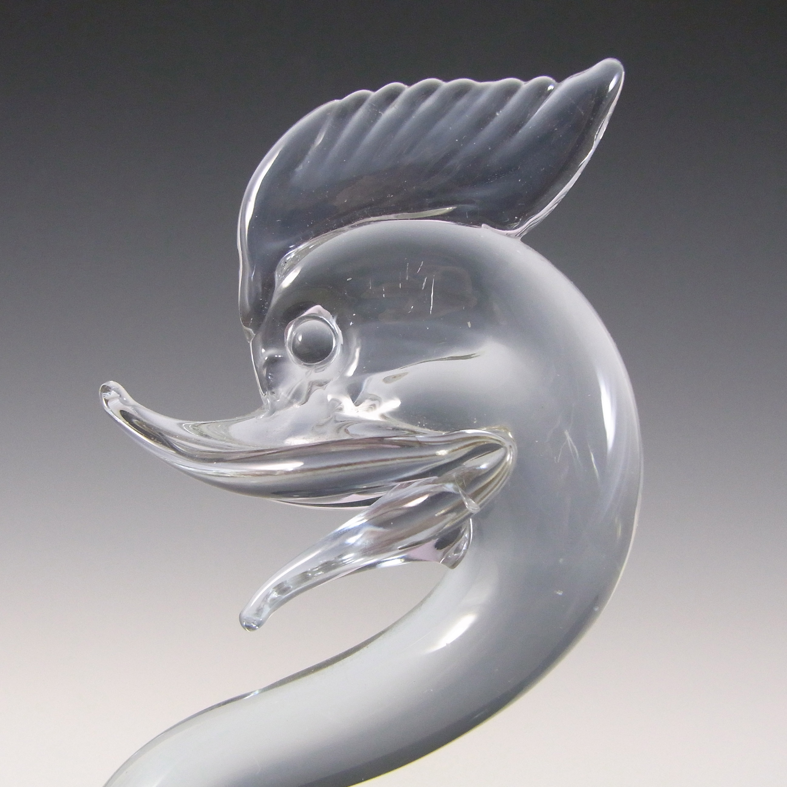 Neodymium/Alexandrite Glass Swan/Duck - Changes Colour! - Click Image to Close