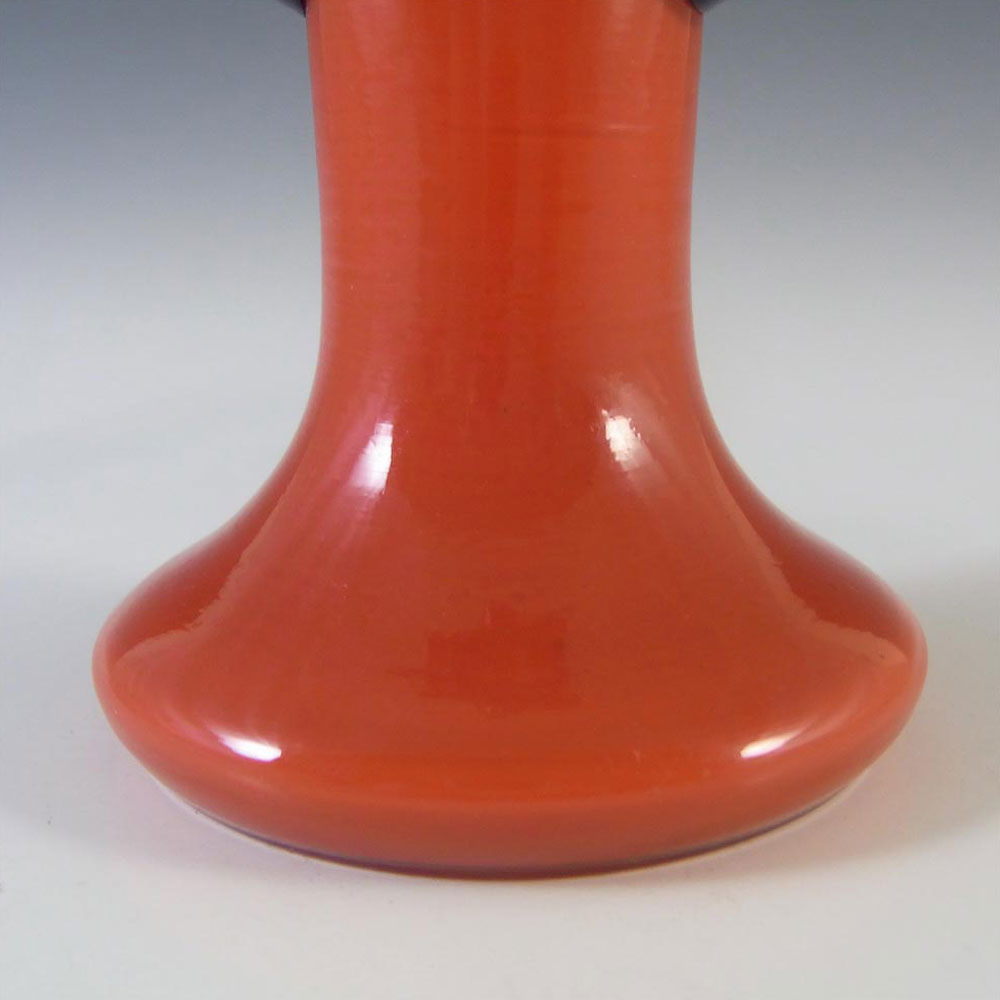 (image for) Czech 1930's/40's Red & Blue Glass Tango Vase #4 - Click Image to Close