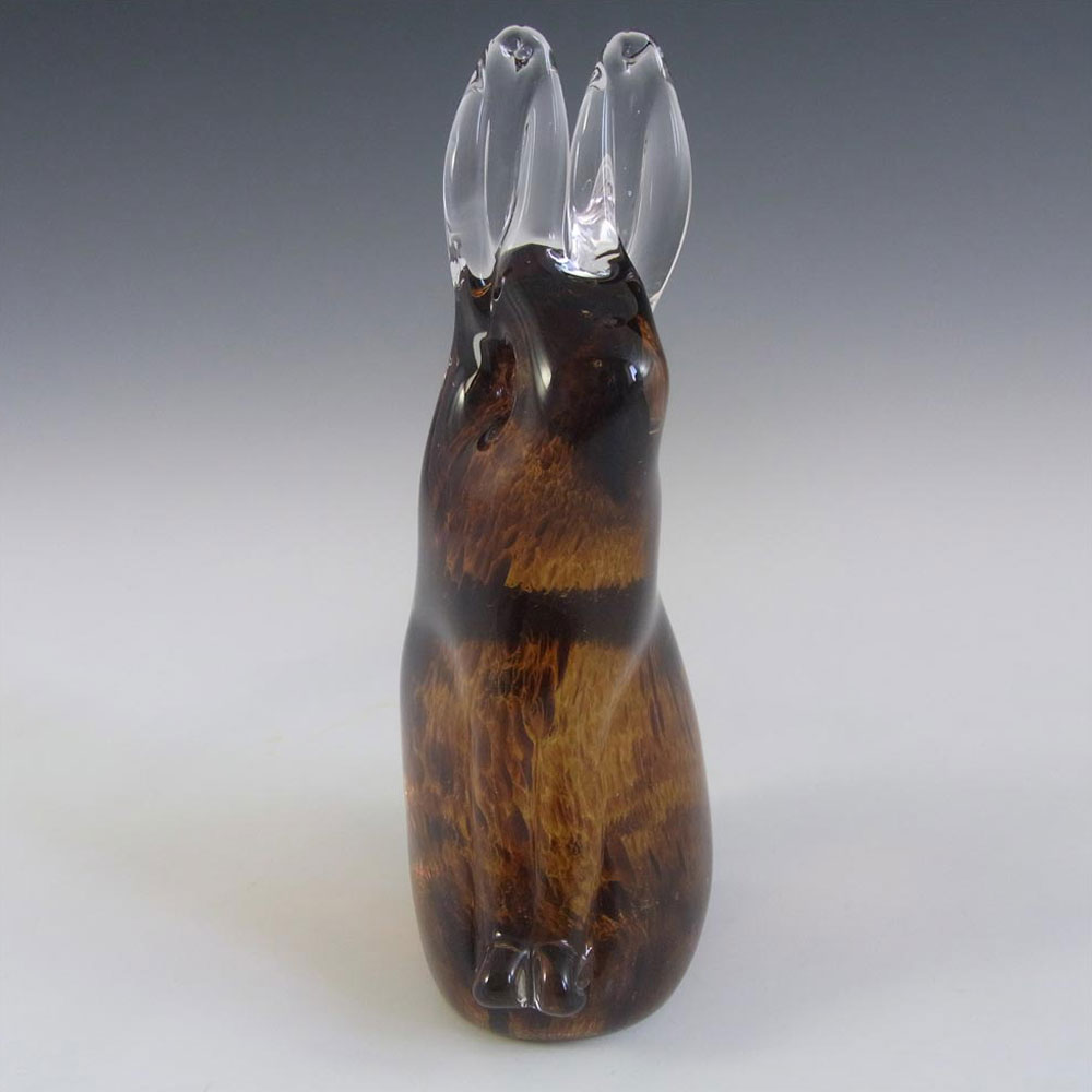 (image for) Wedgwood Speckled Brown Glass Hare Paperweight SG427 - Click Image to Close