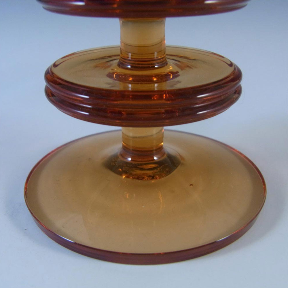 (image for) BOXED Wedgwood Topaz Glass Sheringham Candlestick RSW13/3 - Click Image to Close