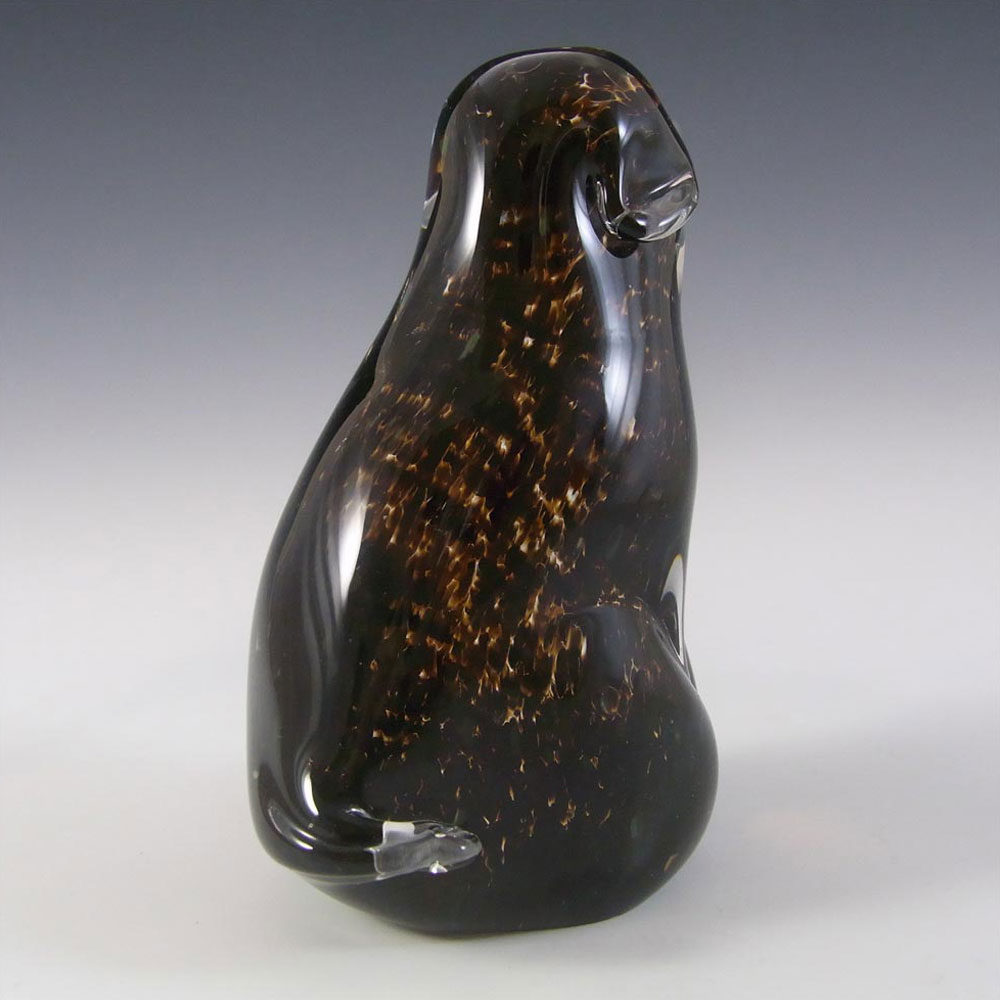(image for) Wedgwood Speckled Brown Glass Seated Dog SG420 - Marked - Click Image to Close