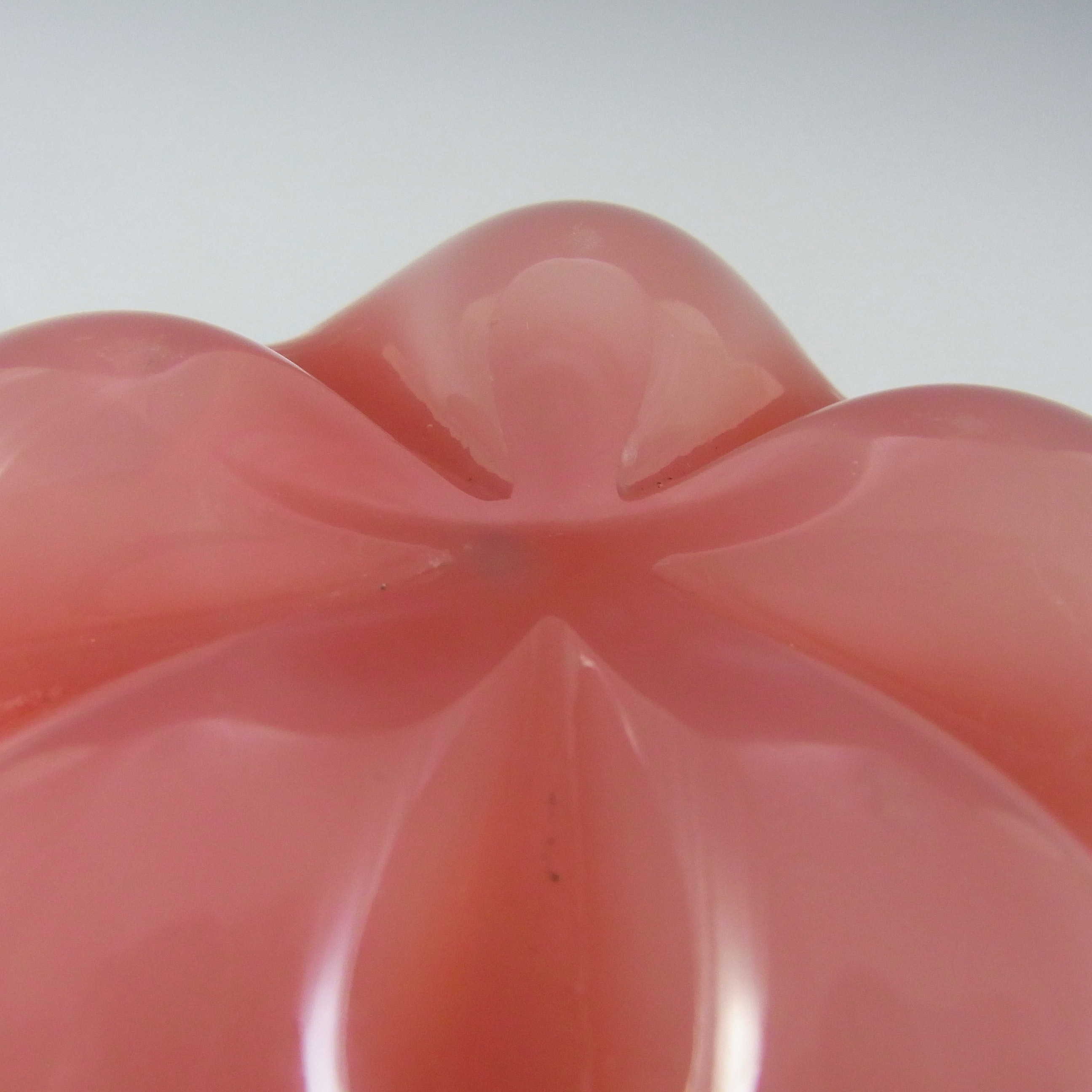 (image for) Murano Venetian Alabastro Pink Glass Pumpkin Fruit - Click Image to Close