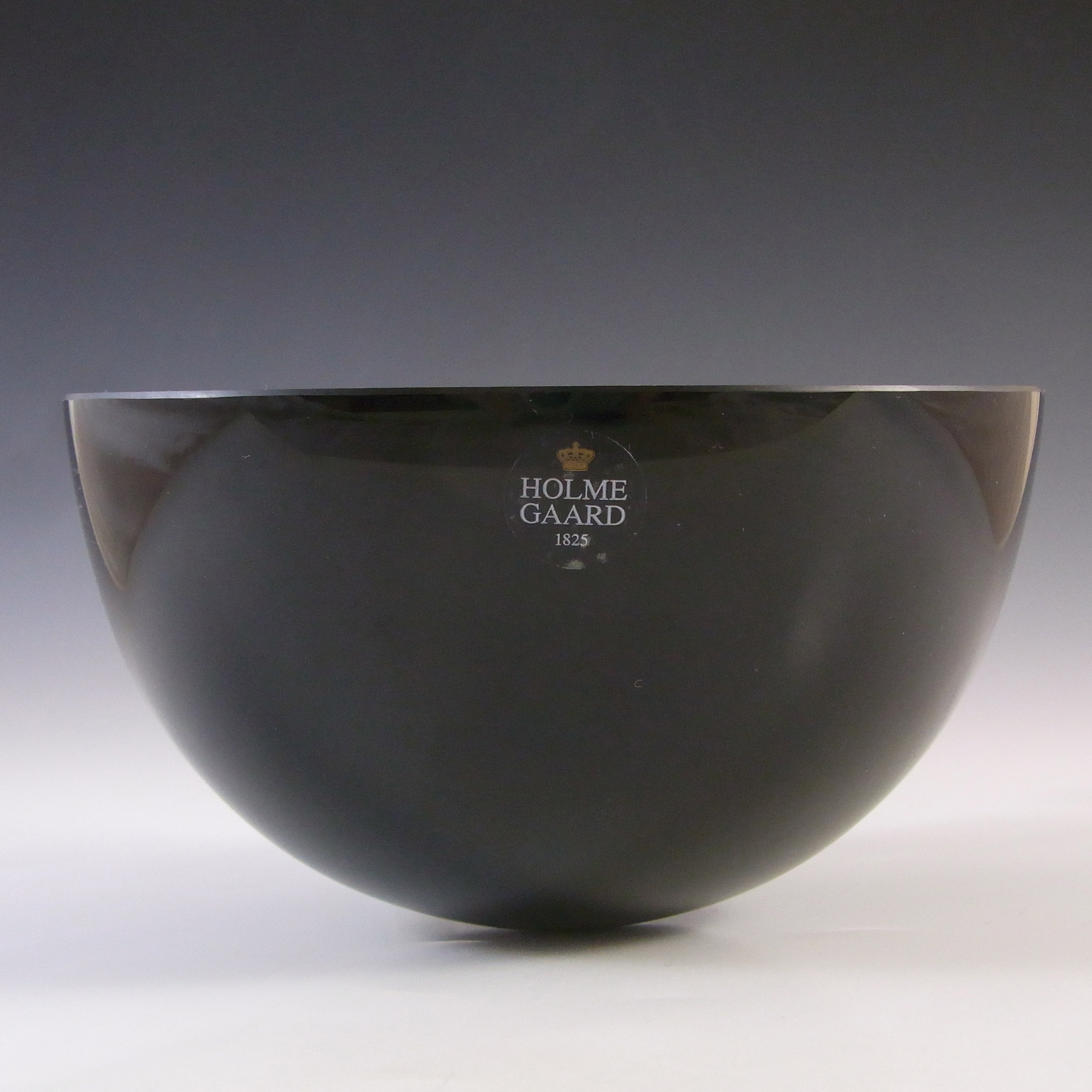 (image for) Holmegaard 'Sense' Red & Black Glass Bowl by Anja Kjær - Marked - Click Image to Close