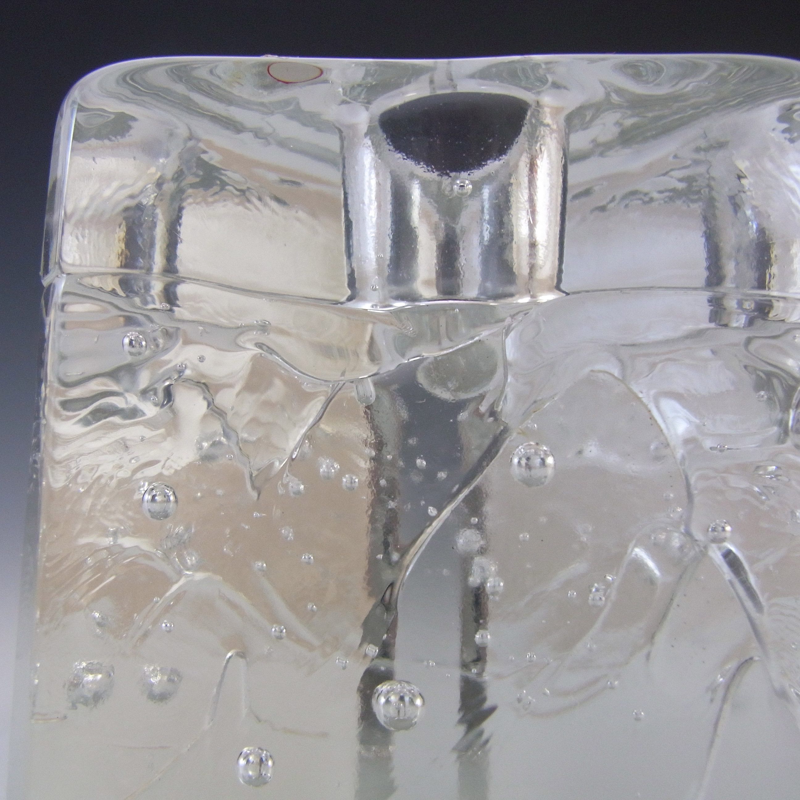(image for) Iittala Glass Timo Sarpaneva 'Arkipelago' Candle Holder - Boxed - Click Image to Close