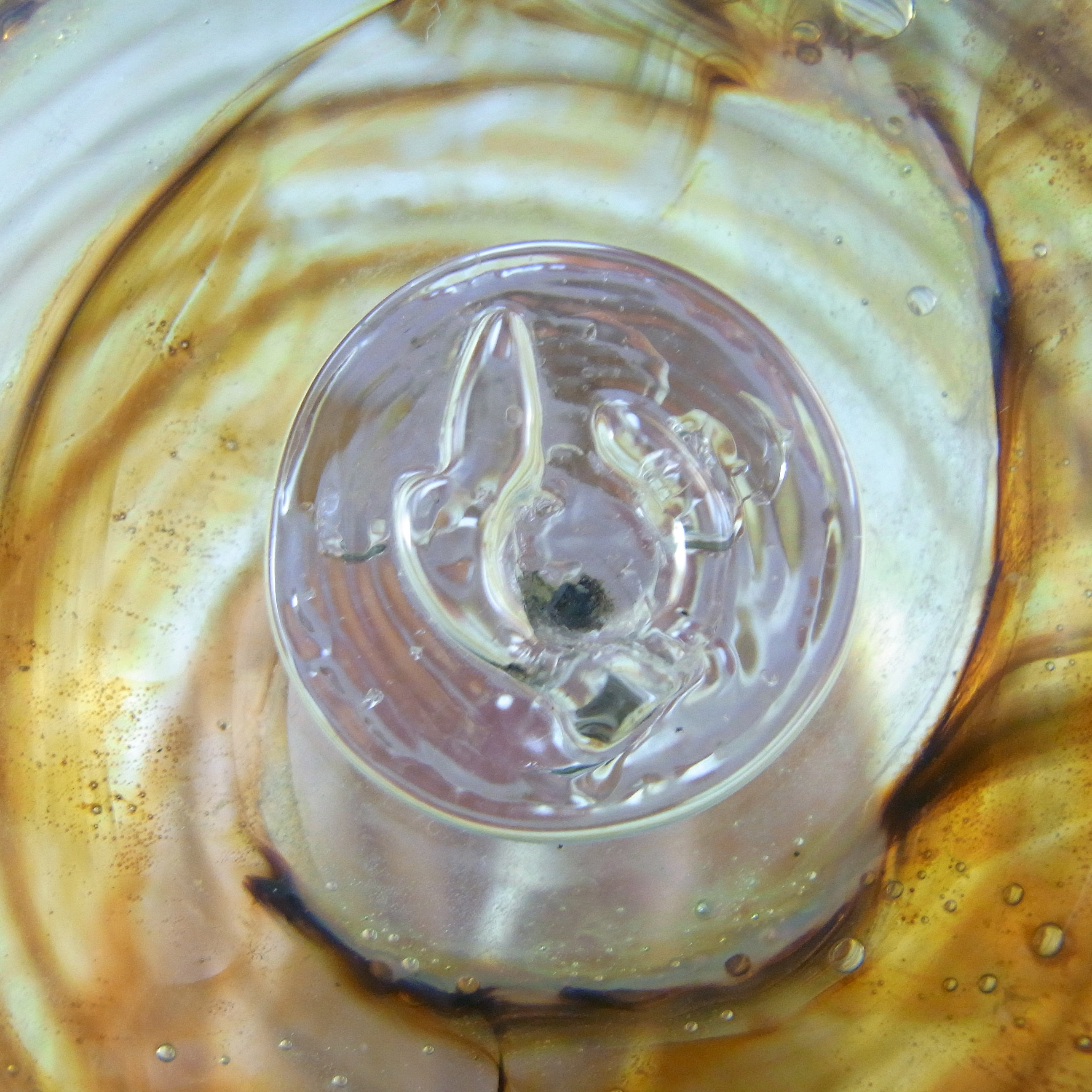 (image for) Isle of Wight Studio Tortoiseshell Glass Globe Vase by Michael Harris - Click Image to Close
