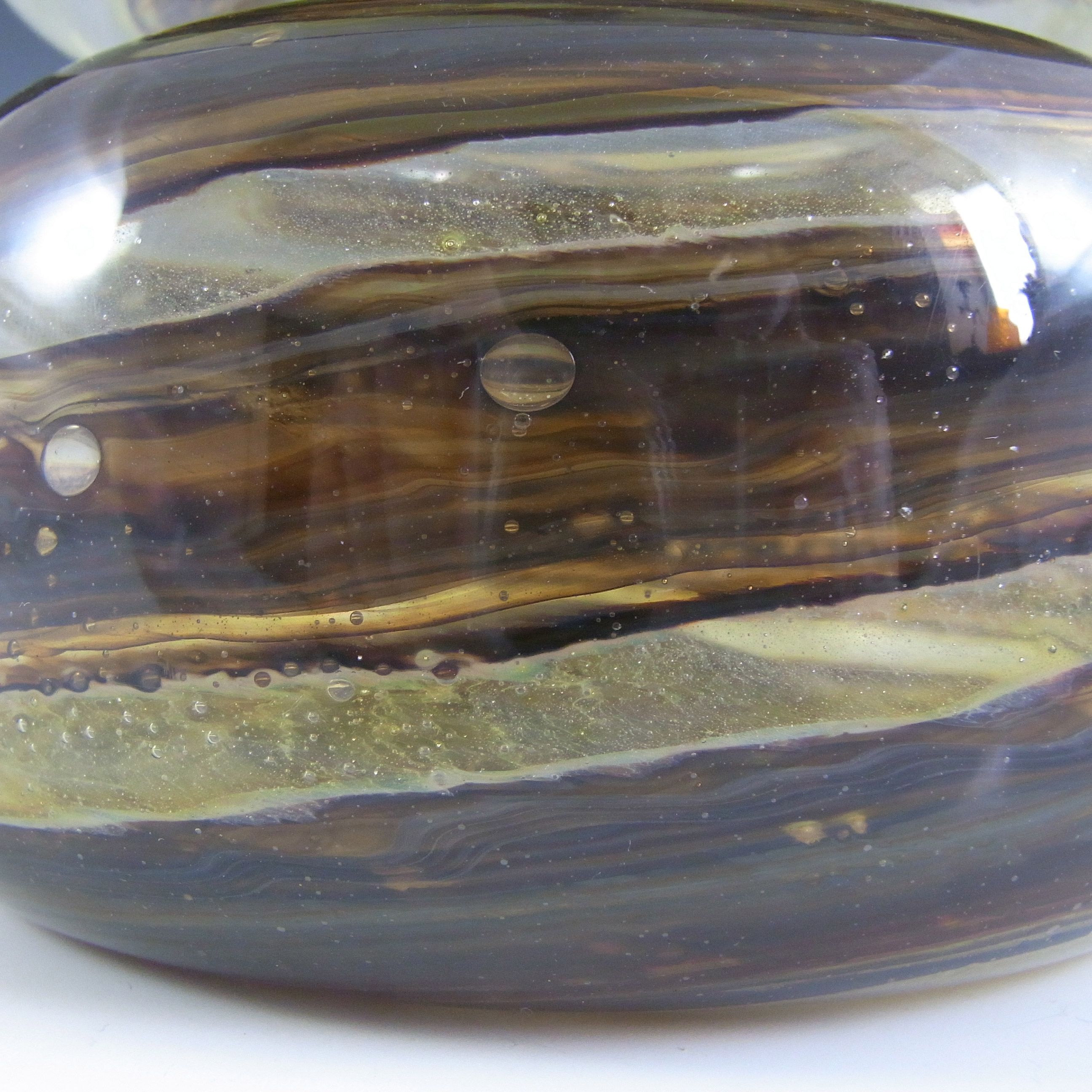 (image for) Isle of Wight Studio Tortoiseshell Glass Vase by Michael Harris - Click Image to Close