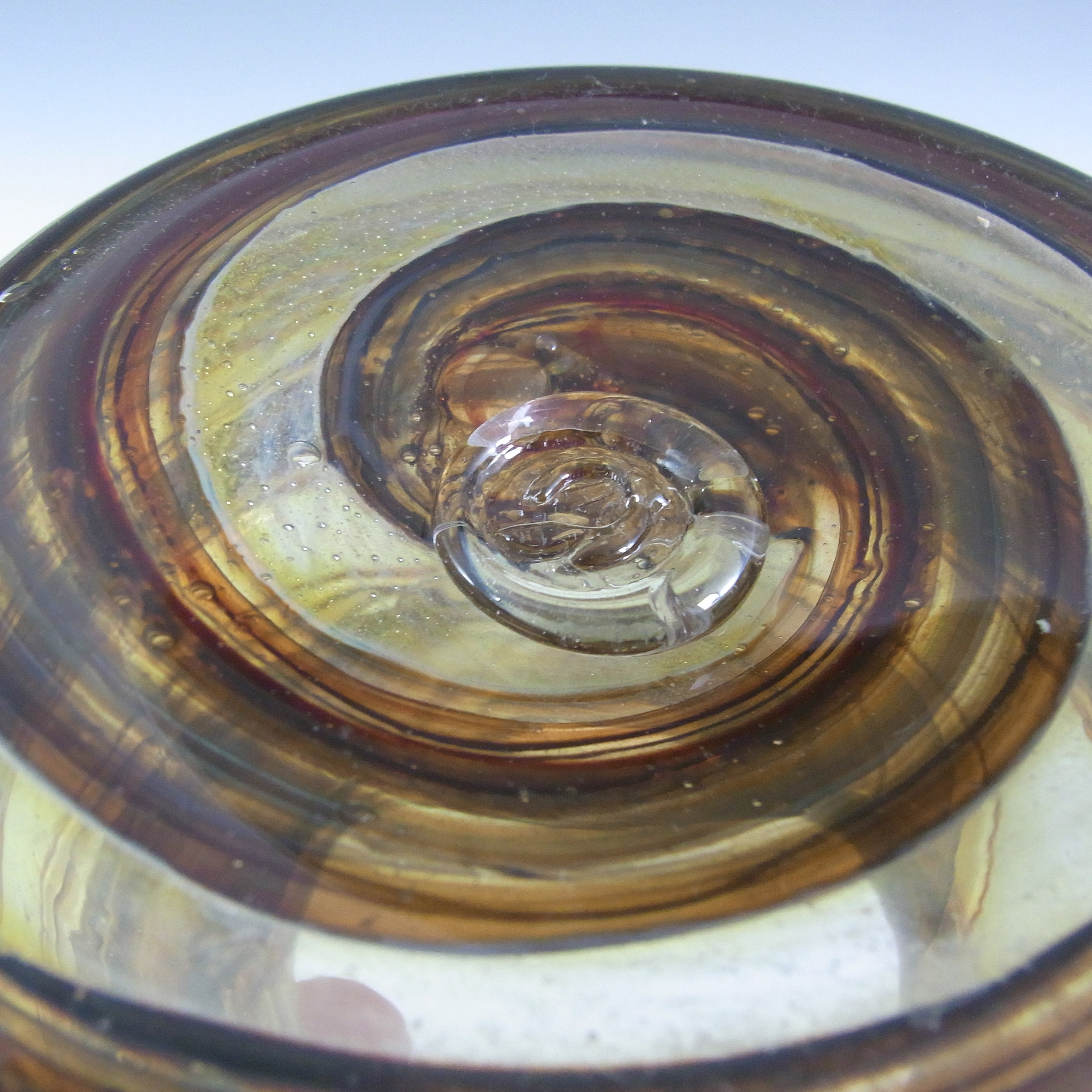 Isle of Wight Studio Tortoiseshell Glass Vase by Michael Harris - Click Image to Close