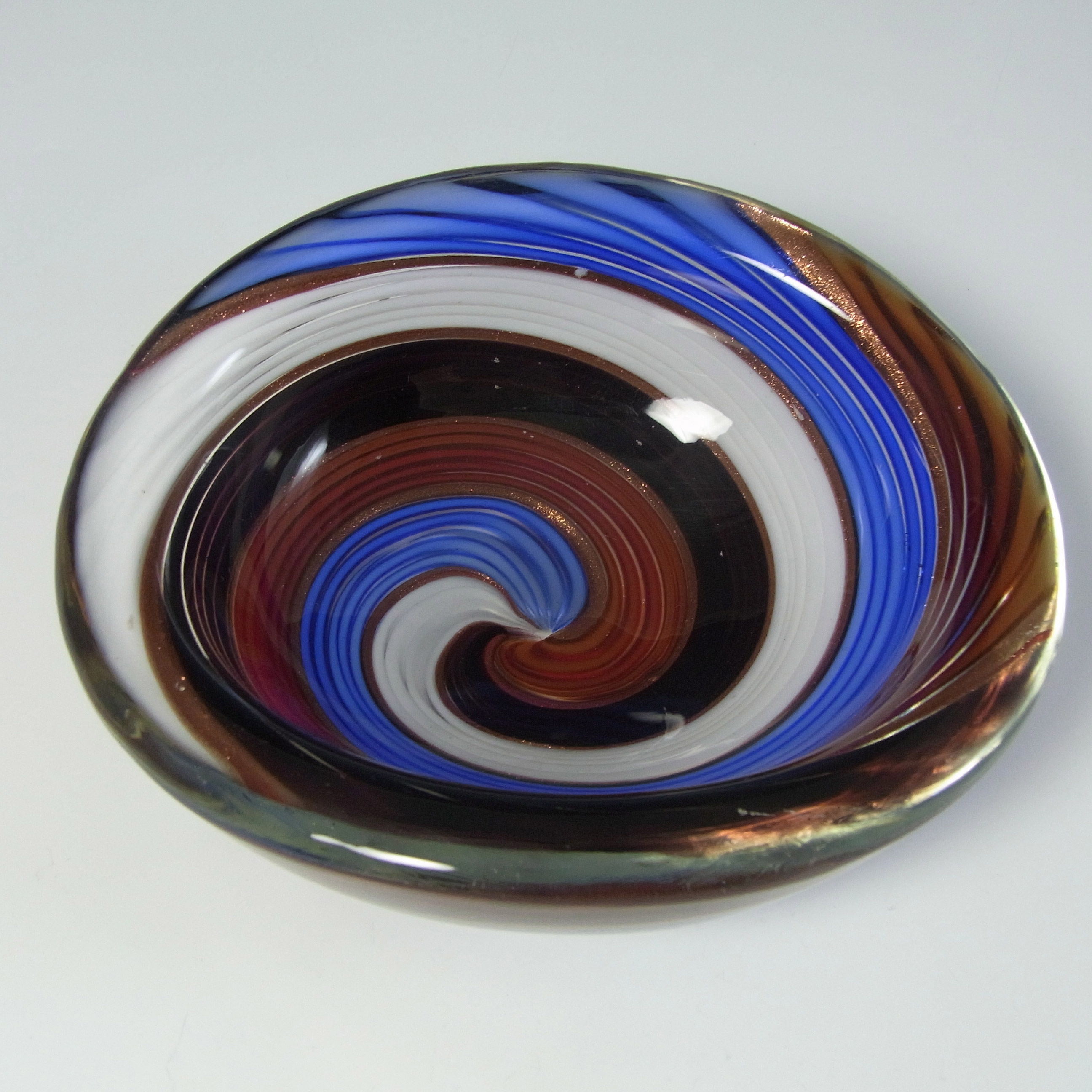 Aureliano Toso / Dino Martens Mezza Filigrana Glass Bowl - Click Image to Close