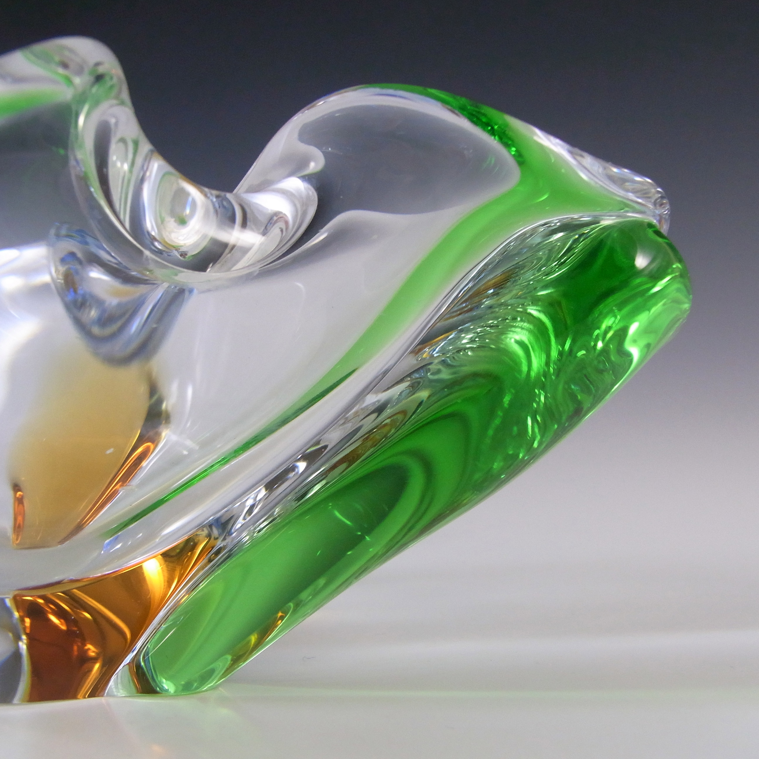 (image for) Mstisov Vintage Czech Glass Rhapsody Bowl by Frantisek Zemek - Click Image to Close