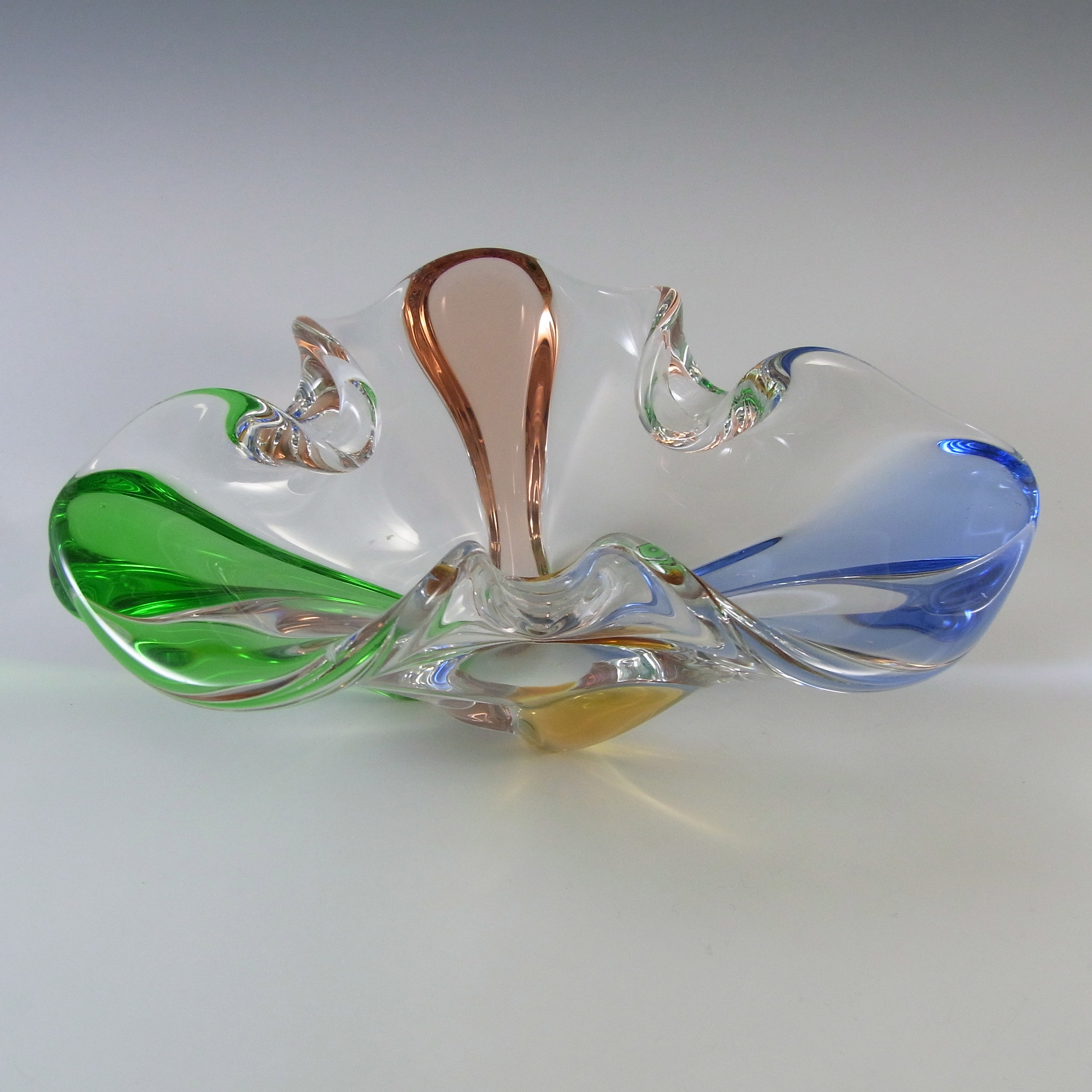 Mstisov Vintage Czech Glass Rhapsody Bowl by Frantisek Zemek - Click Image to Close