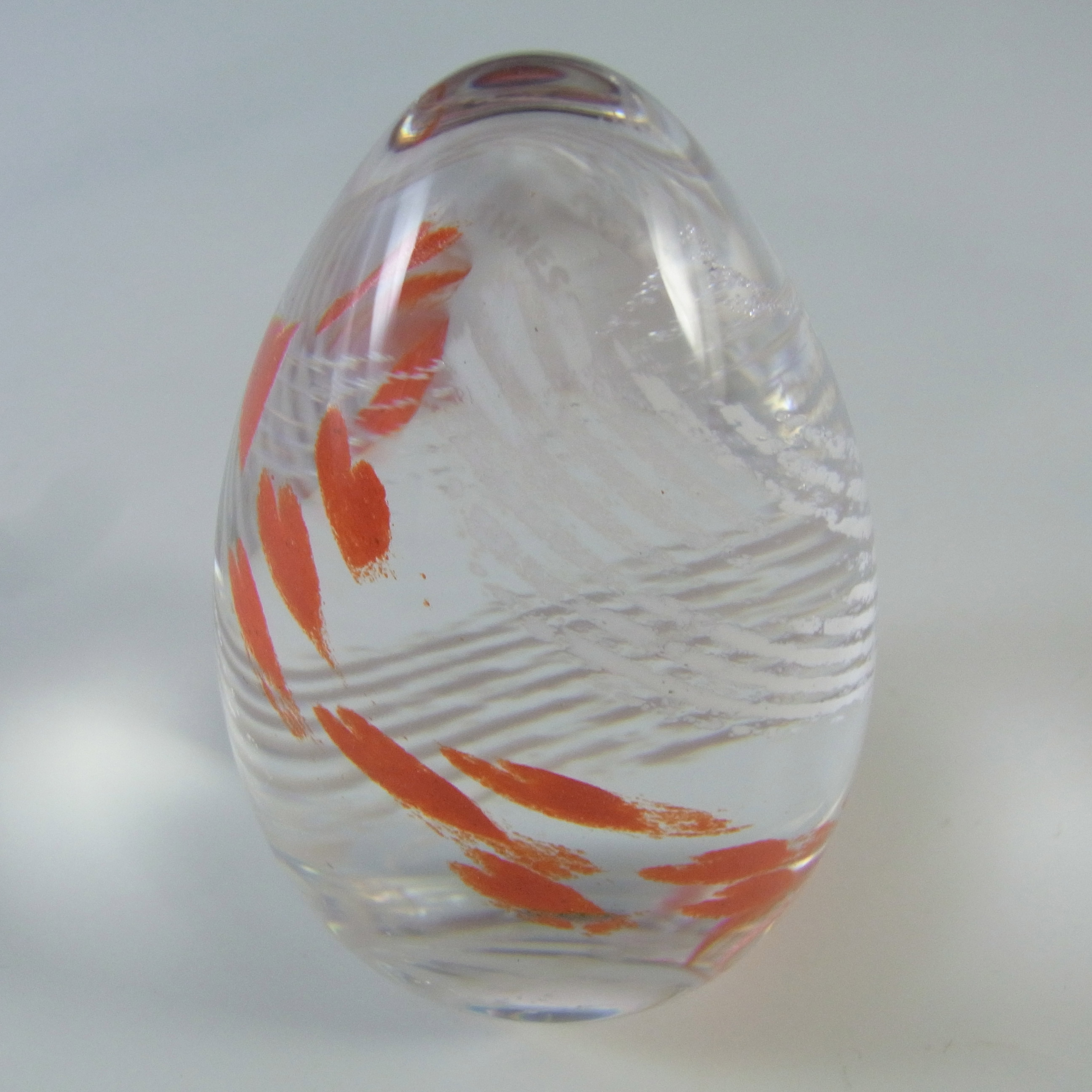 (image for) MARKED Caithness Vintage Glass "Love, All My Heart" Paperweight - Click Image to Close