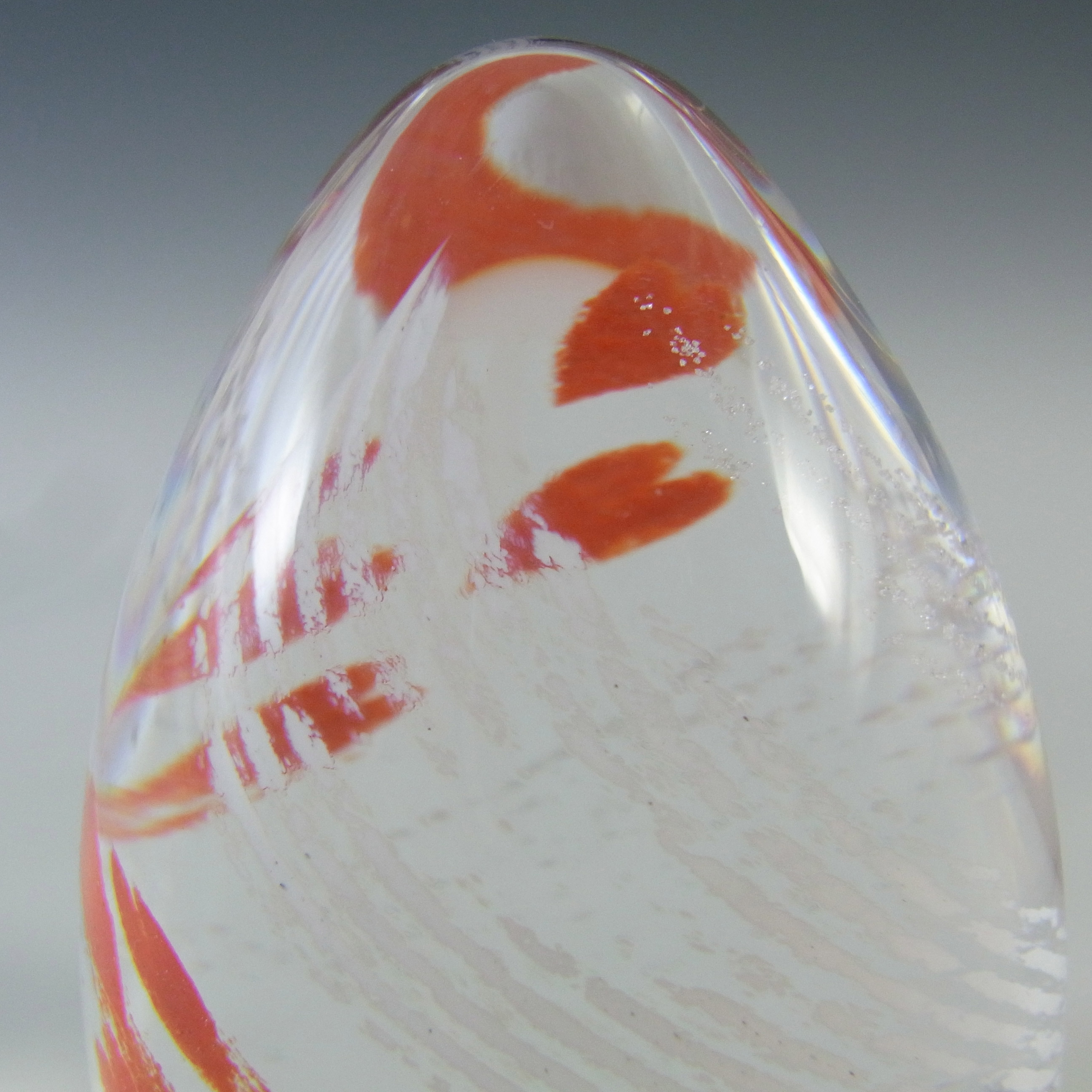 MARKED Caithness Vintage Glass "Love, All My Heart" Paperweight - Click Image to Close