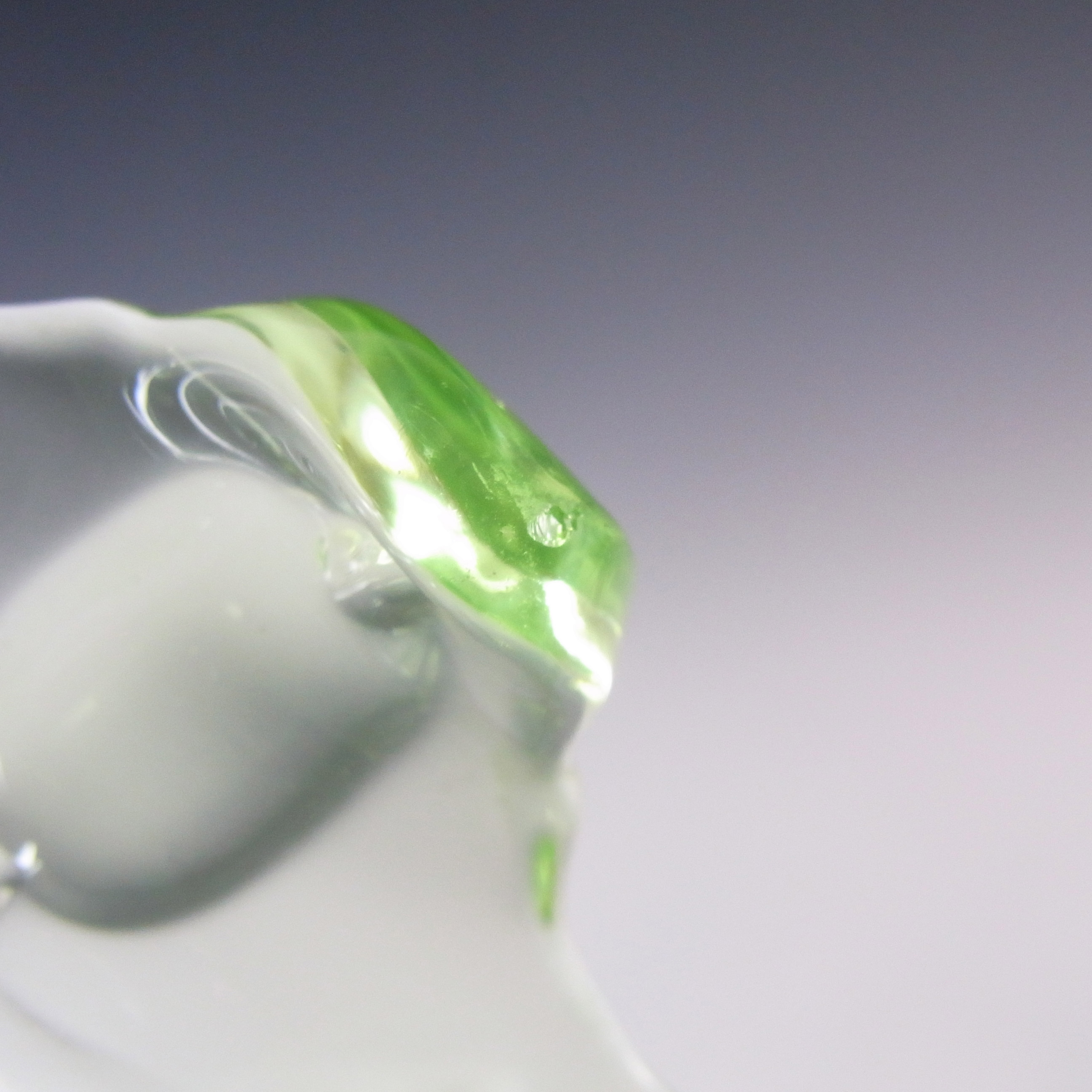 (image for) Sowerby Art Deco Uranium Green Glass 'Frog + Bullrush' Bowl - Click Image to Close
