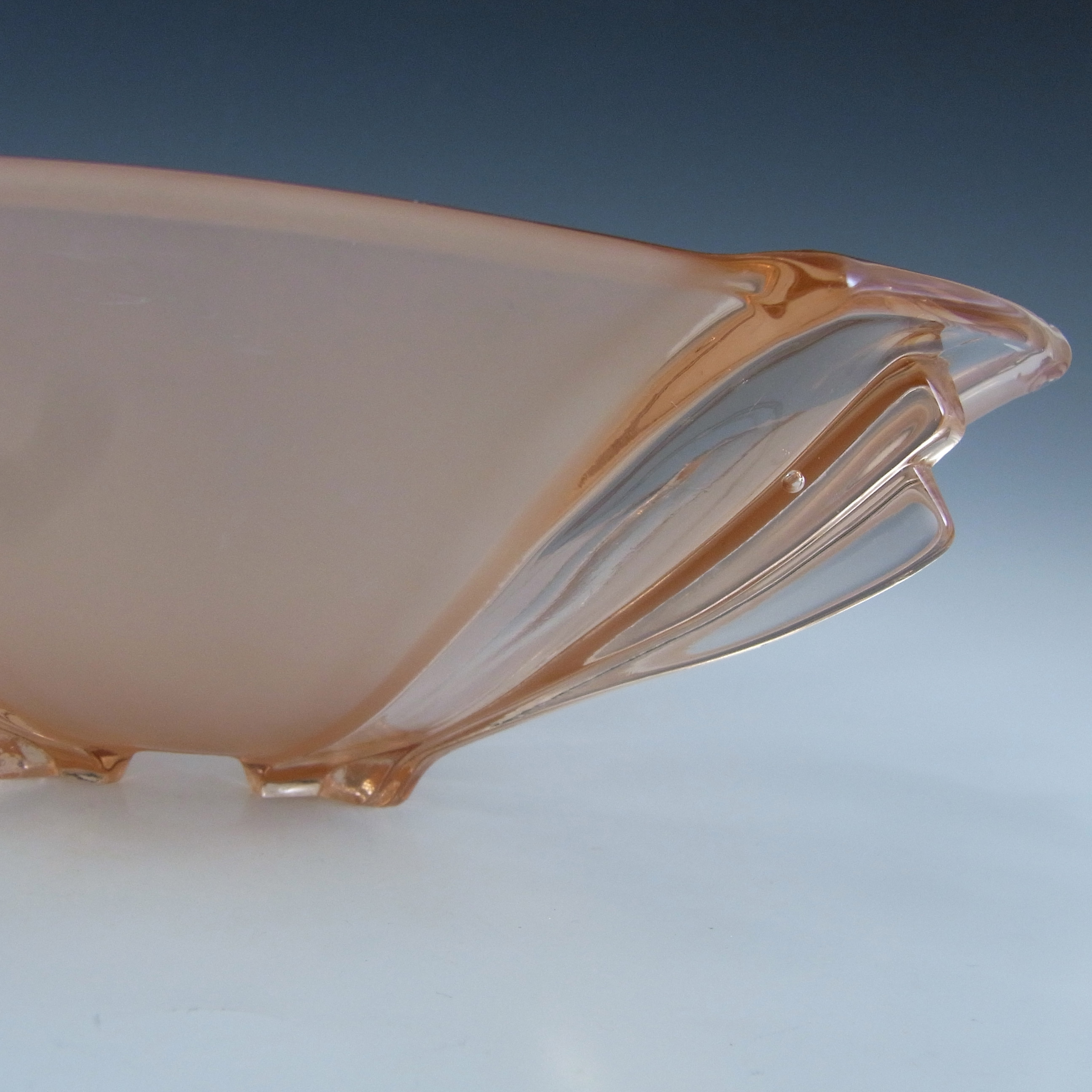 Stölzle #19251 Czech Art Deco 1930's Pink Glass Bowl - Click Image to Close