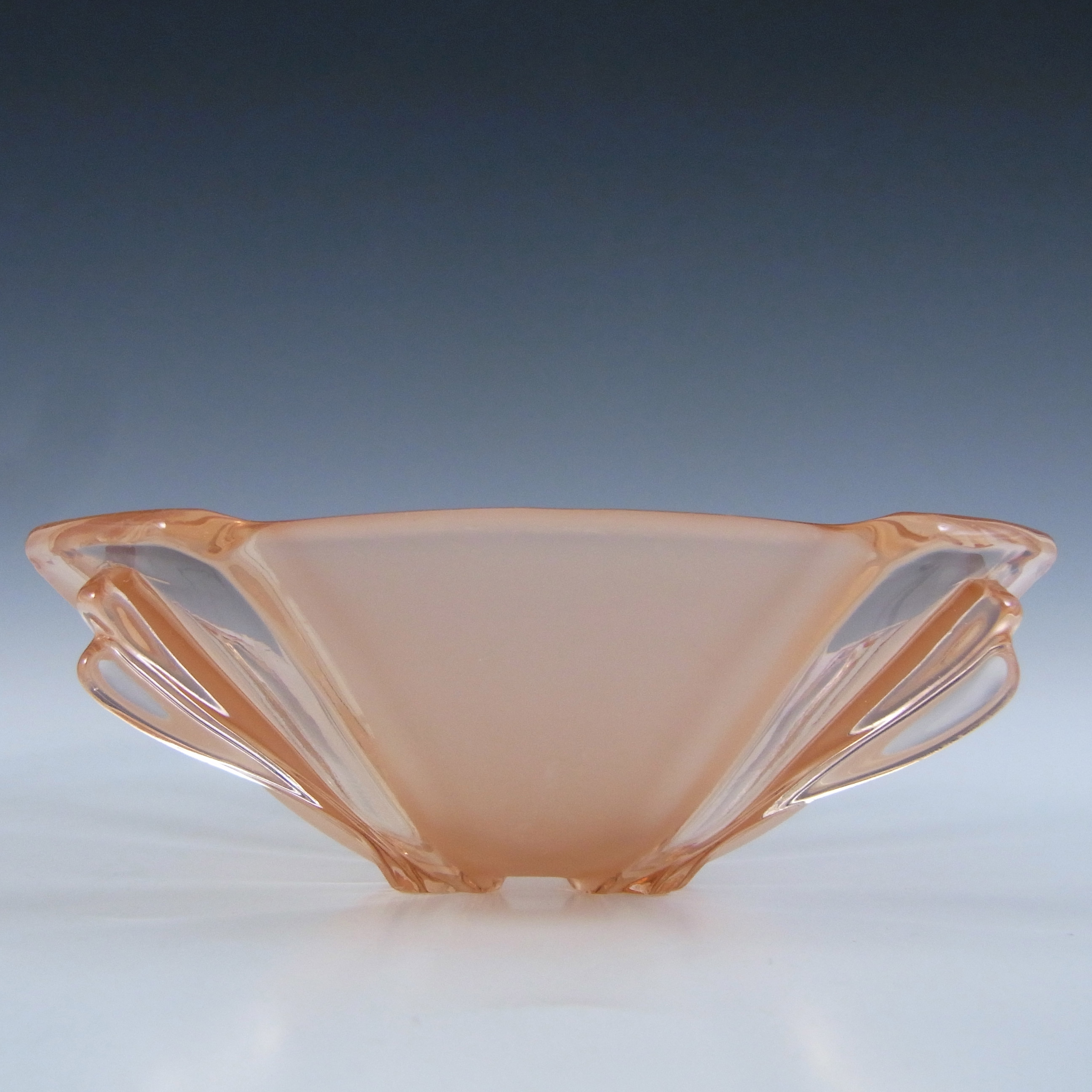 (image for) Stölzle Set of 4 x Czech Art Deco Pink Glass Bowls #19251 - Click Image to Close