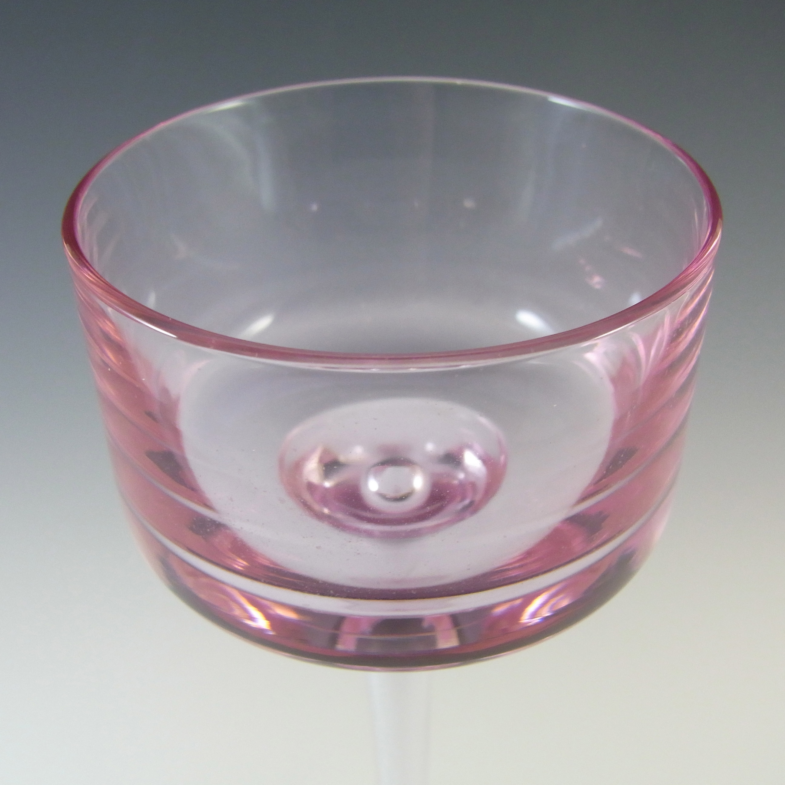 (image for) Wedgwood Vintage Brancaster Pink Glass 11" Candlestick RSW15/3 - Click Image to Close