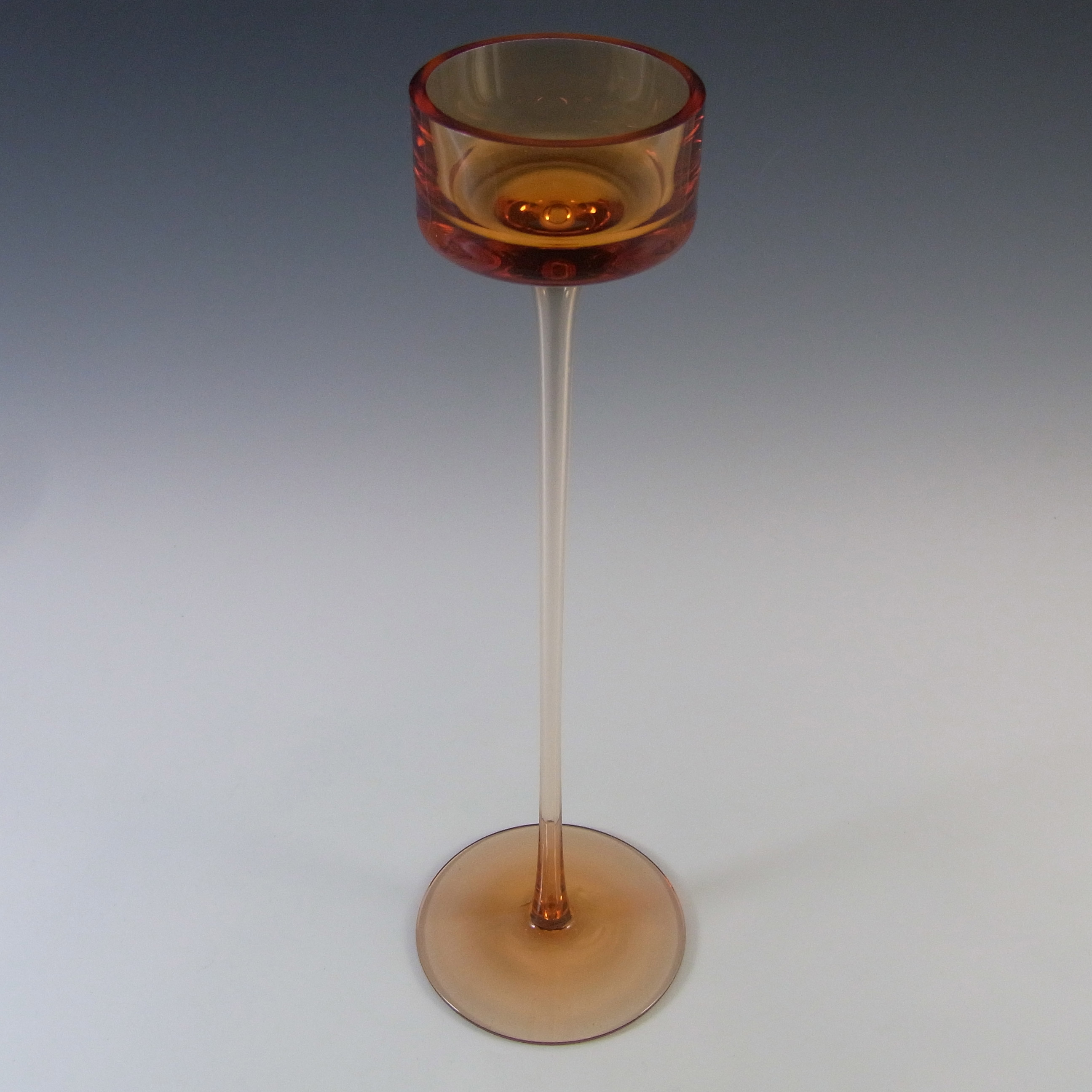 (image for) Wedgwood "Brancaster" Topaz Glass 11.5" Candlestick RSW15/3 - Click Image to Close