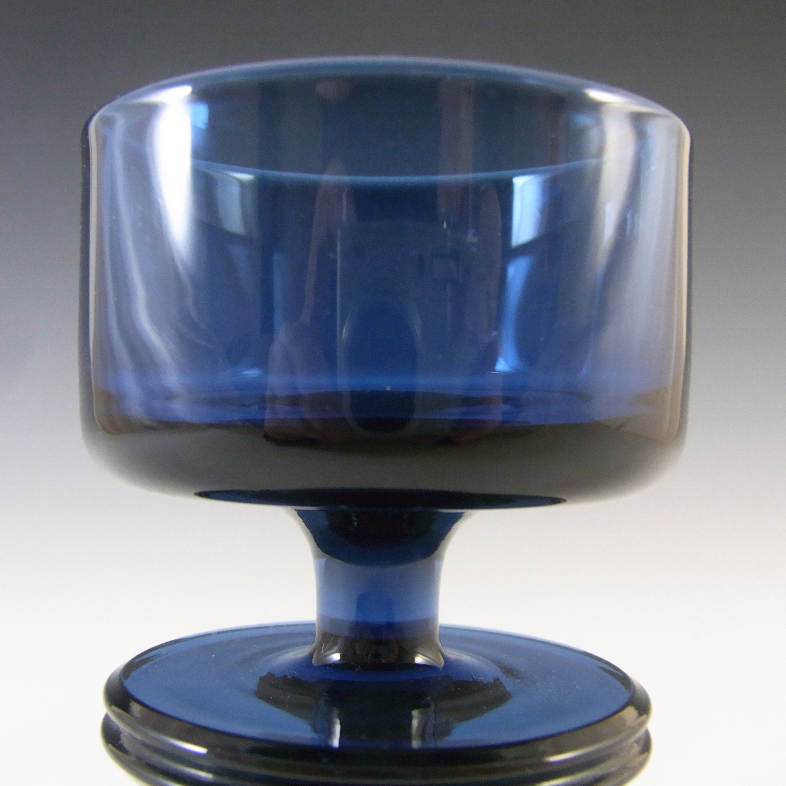 MARKED Wedgwood Sapphire Glass Sheringham Candlestick RSW13/2 - Click Image to Close