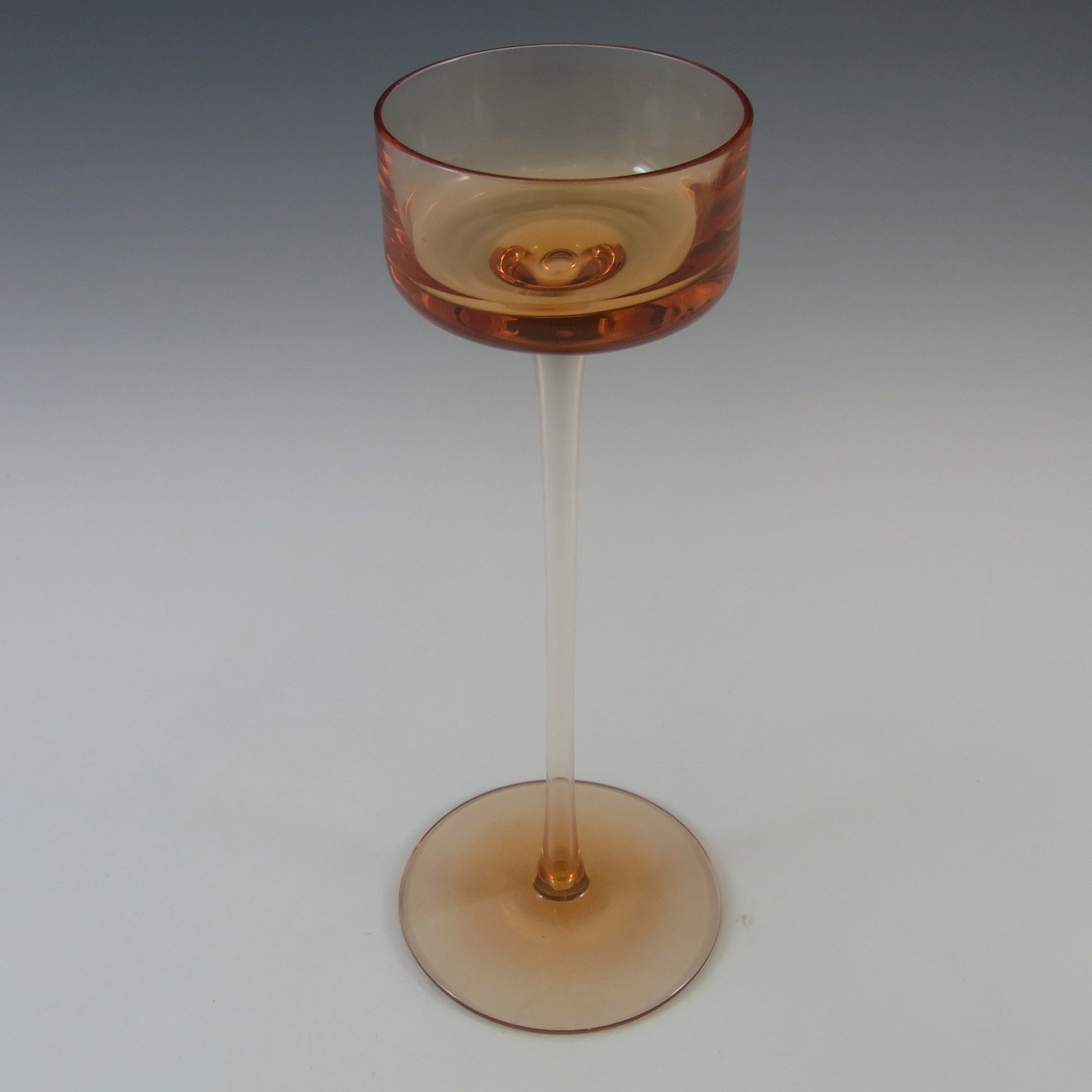 (image for) Wedgwood "Brancaster" Topaz Glass 8" Candlestick RSW15/2 - Click Image to Close