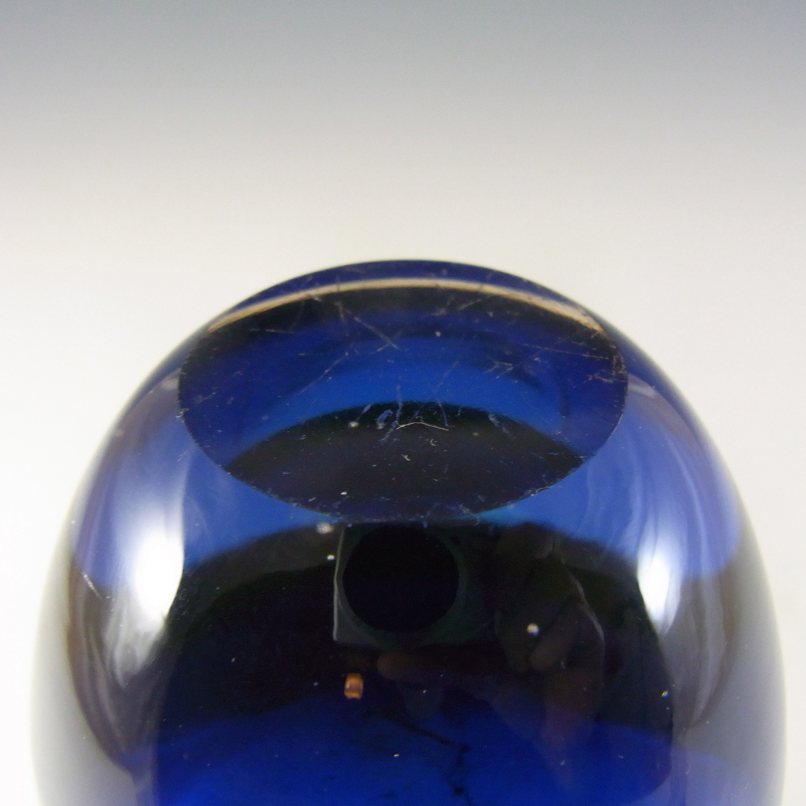 Whitefriars #9496 Baxter Royal Blue Glass Bud Vase - Click Image to Close