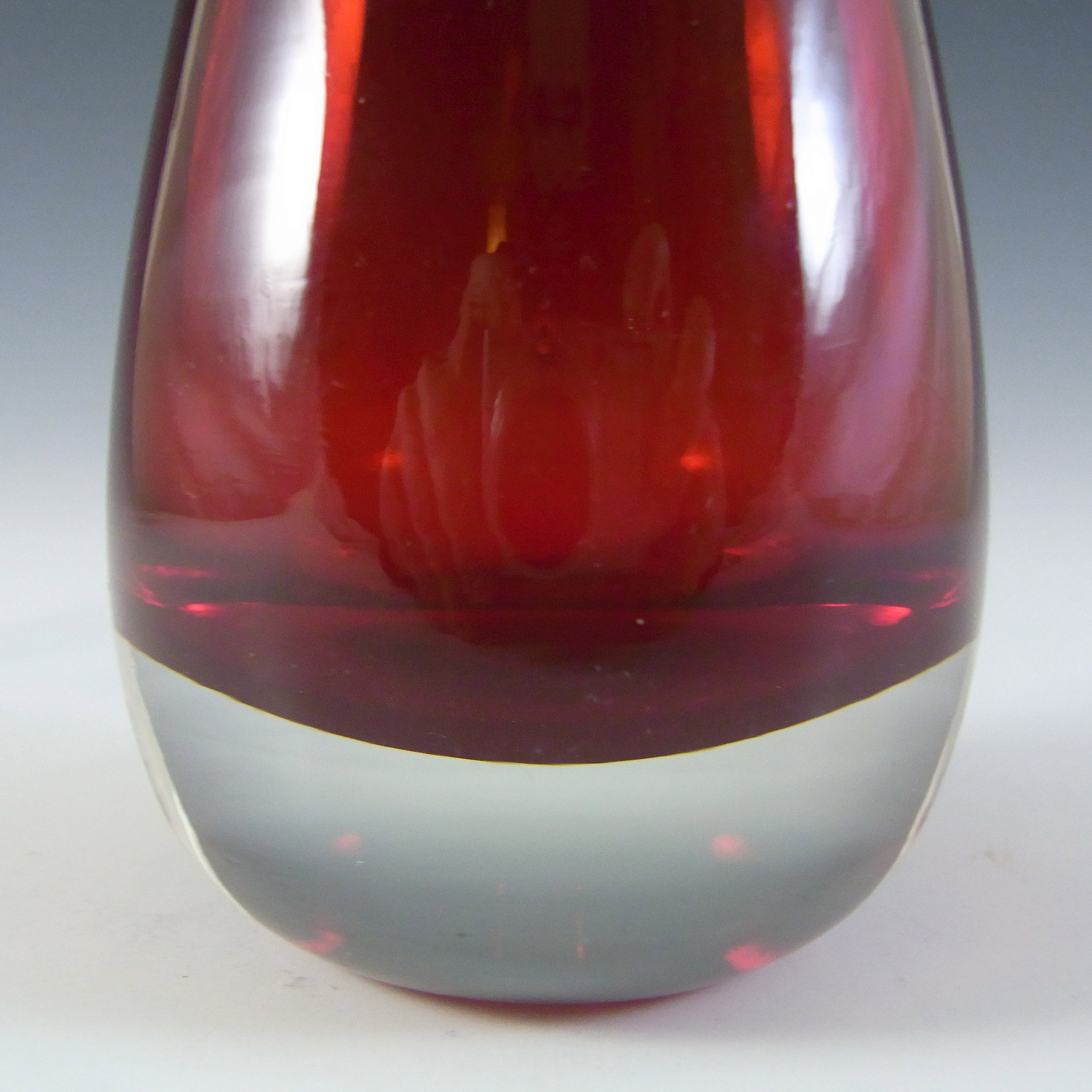 (image for) Whitefriars #9647 Ruby Red Glass Tapering Vase - Click Image to Close