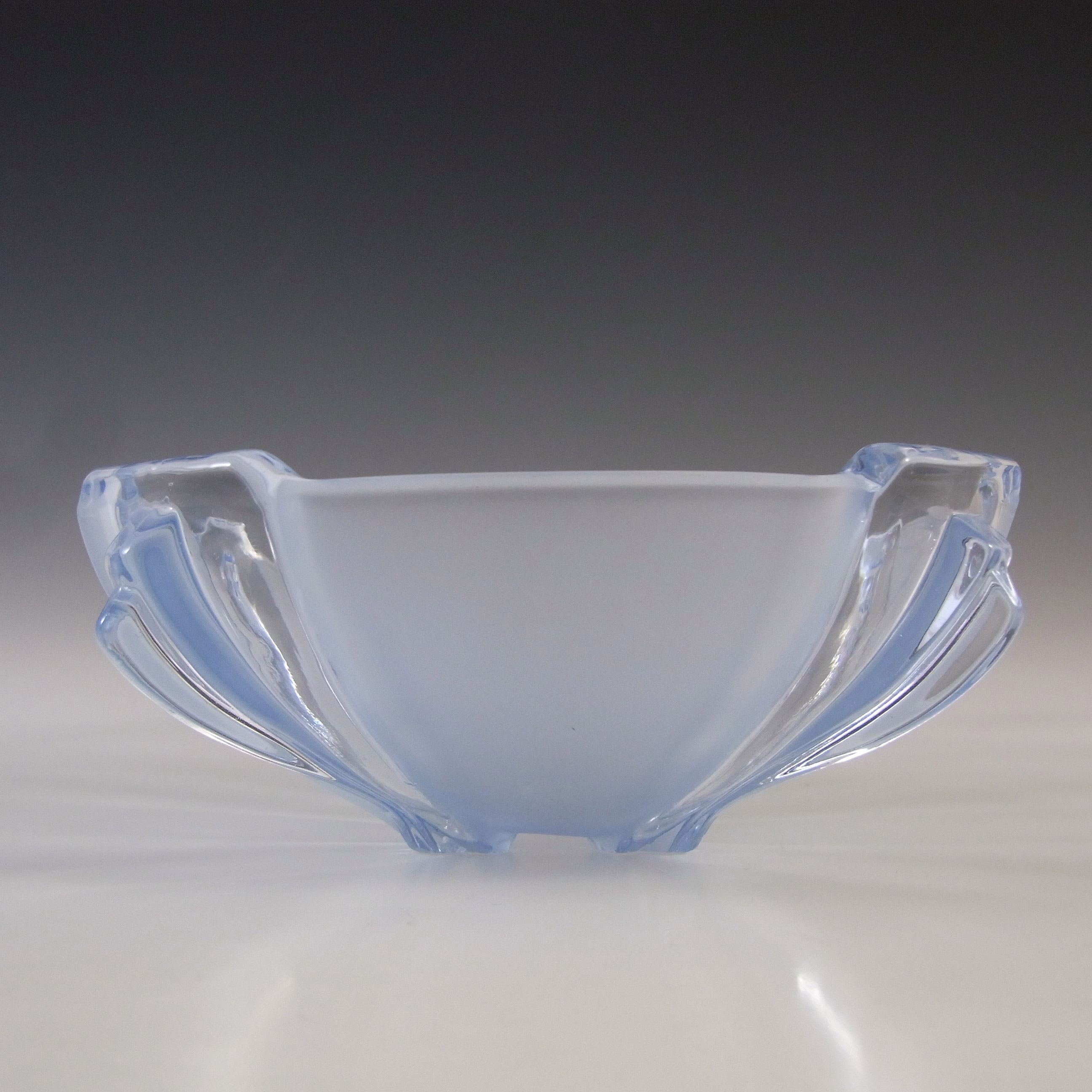 (image for) Stölzle Set of 4 x Czech Art Deco Blue Glass Bowls #19250 - Click Image to Close