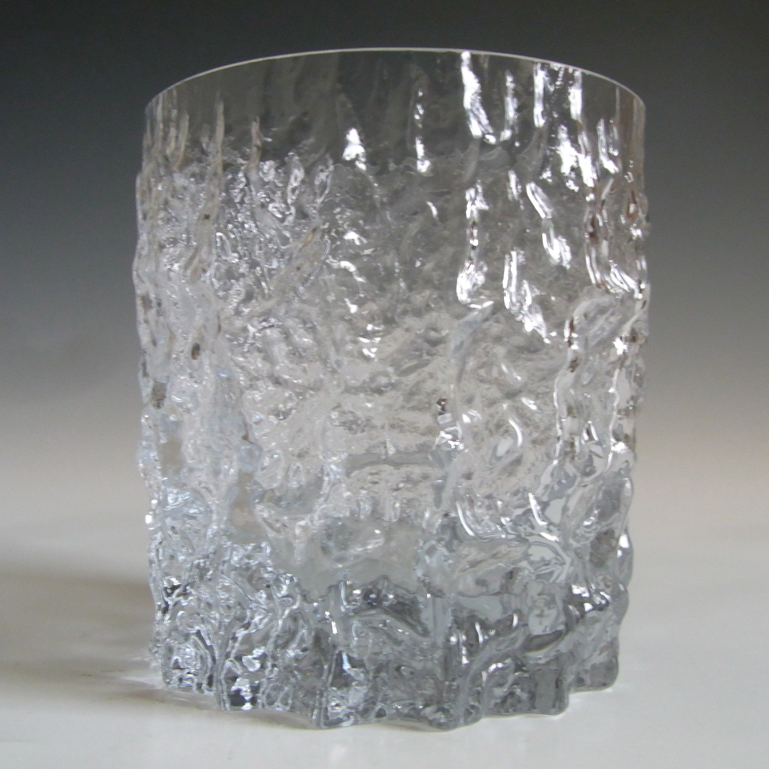 (image for) Selezione IVV Set of 4 Italian Textured Glass Bark Tumblers - Click Image to Close