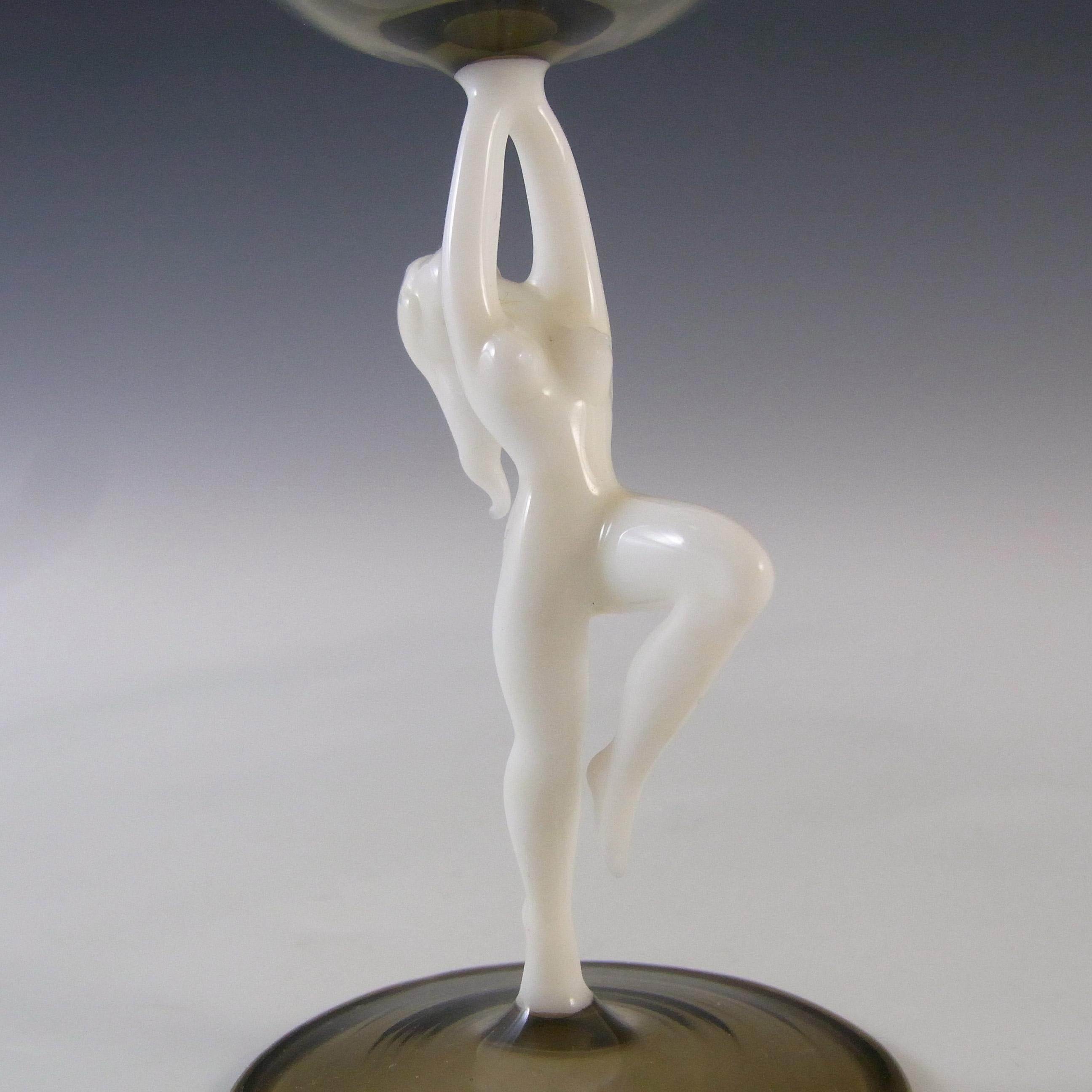 Bimini / Lauscha 1930's Art Deco Austrian Nude Lady Spirit Glass - Click Image to Close