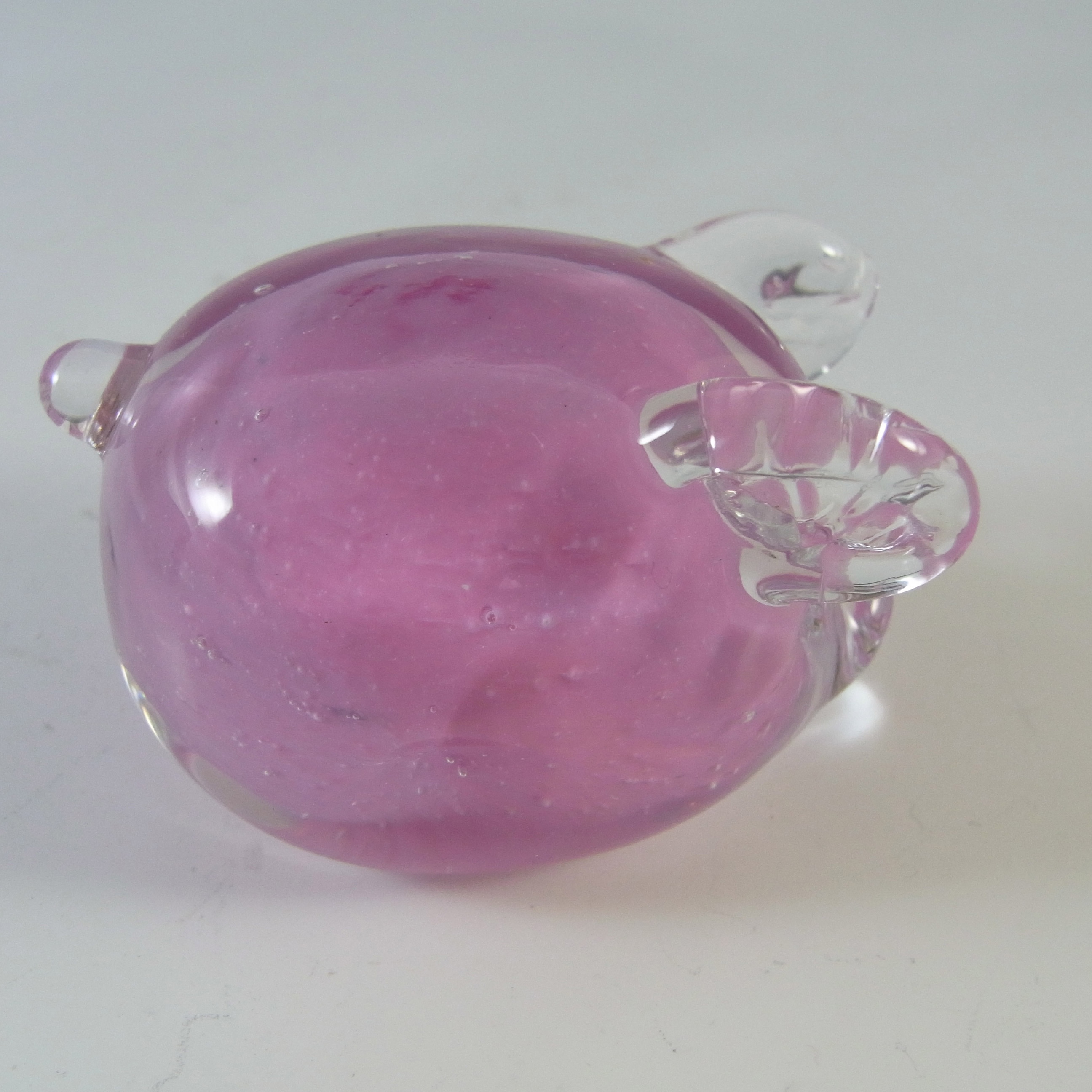 BOXED Caithness Crystal Pink Glass Piglet Paperweight - Click Image to Close