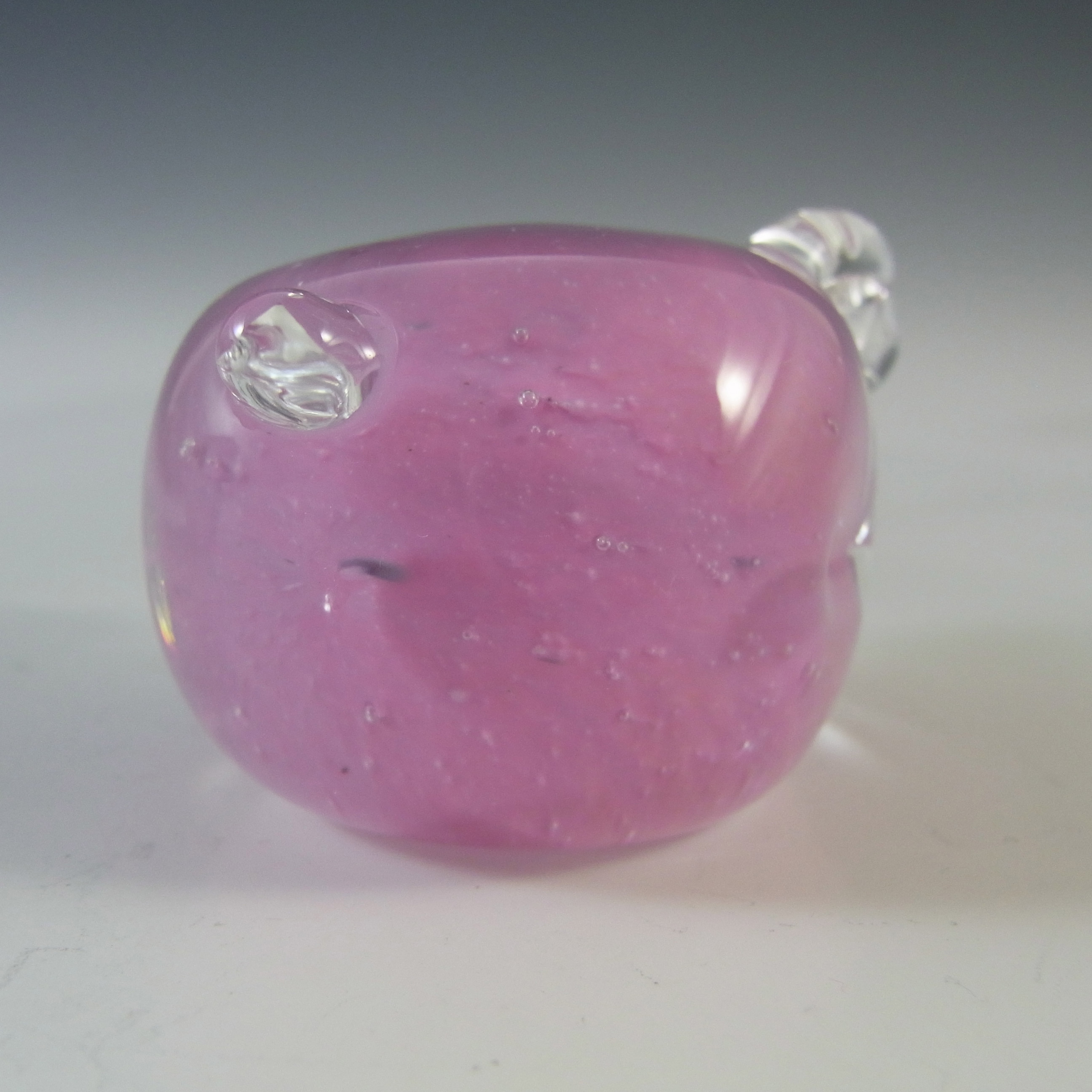 BOXED Caithness Crystal Pink Glass Piglet Paperweight - Click Image to Close
